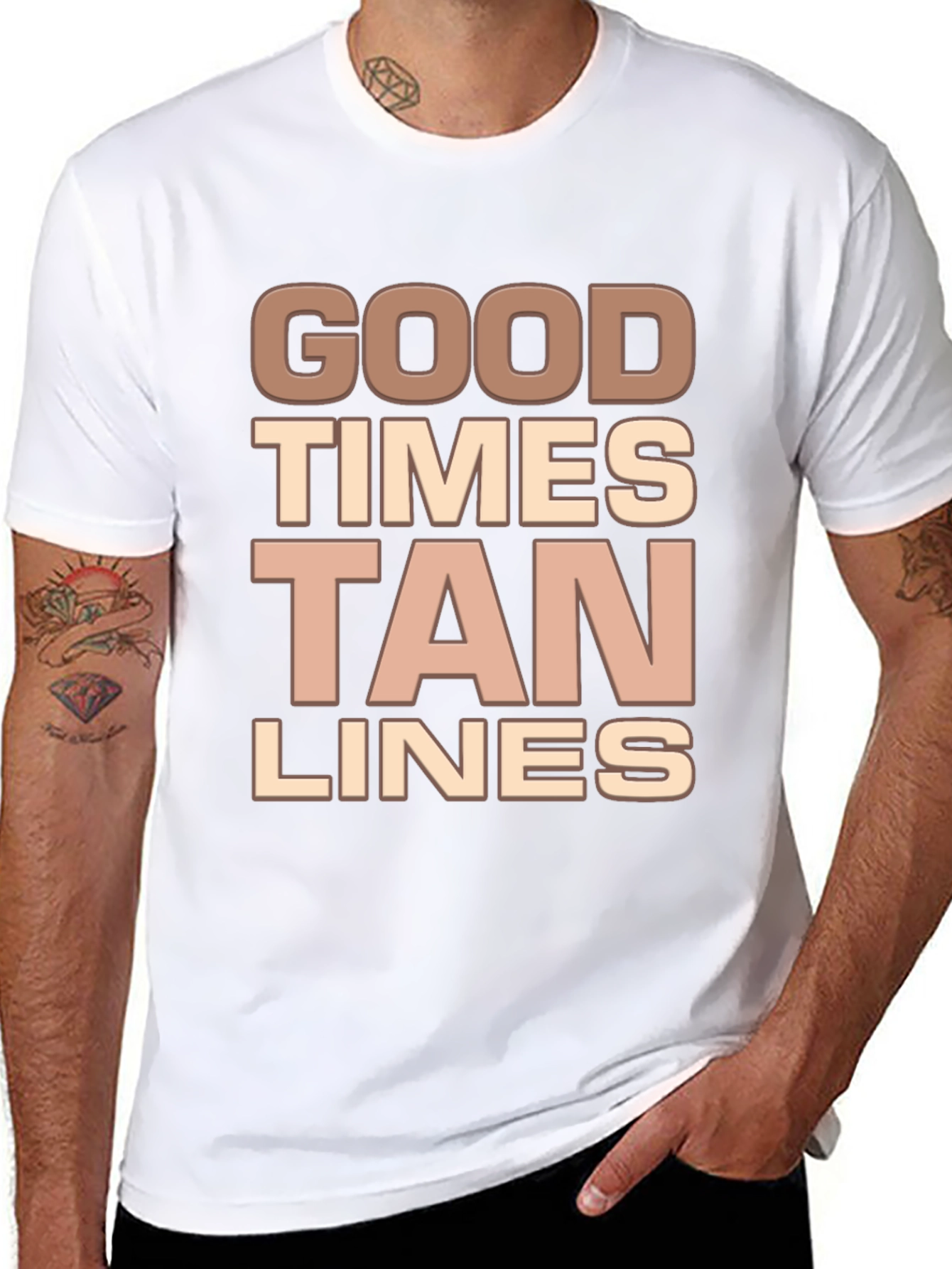 Good Times Tan Lines Graphic Tee - Summer Fun
