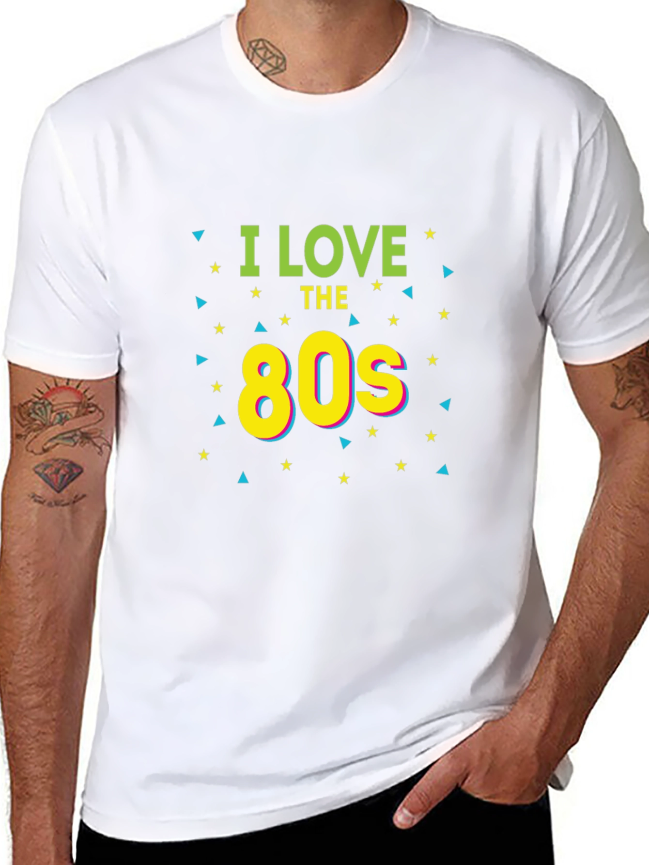 I Love The 80s Retro Black T-Shirt