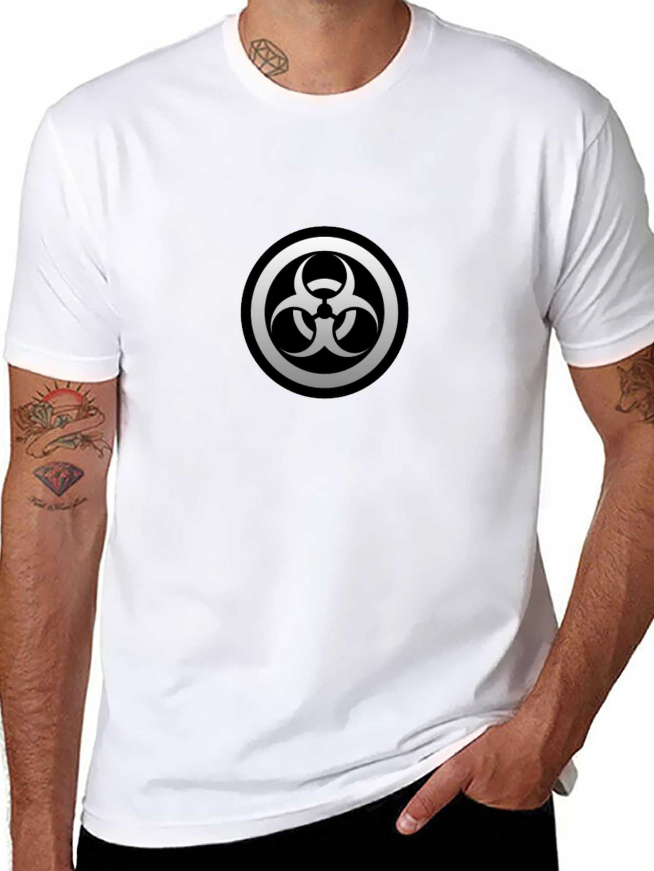 Biohazard Symbol Black T-Shirt
