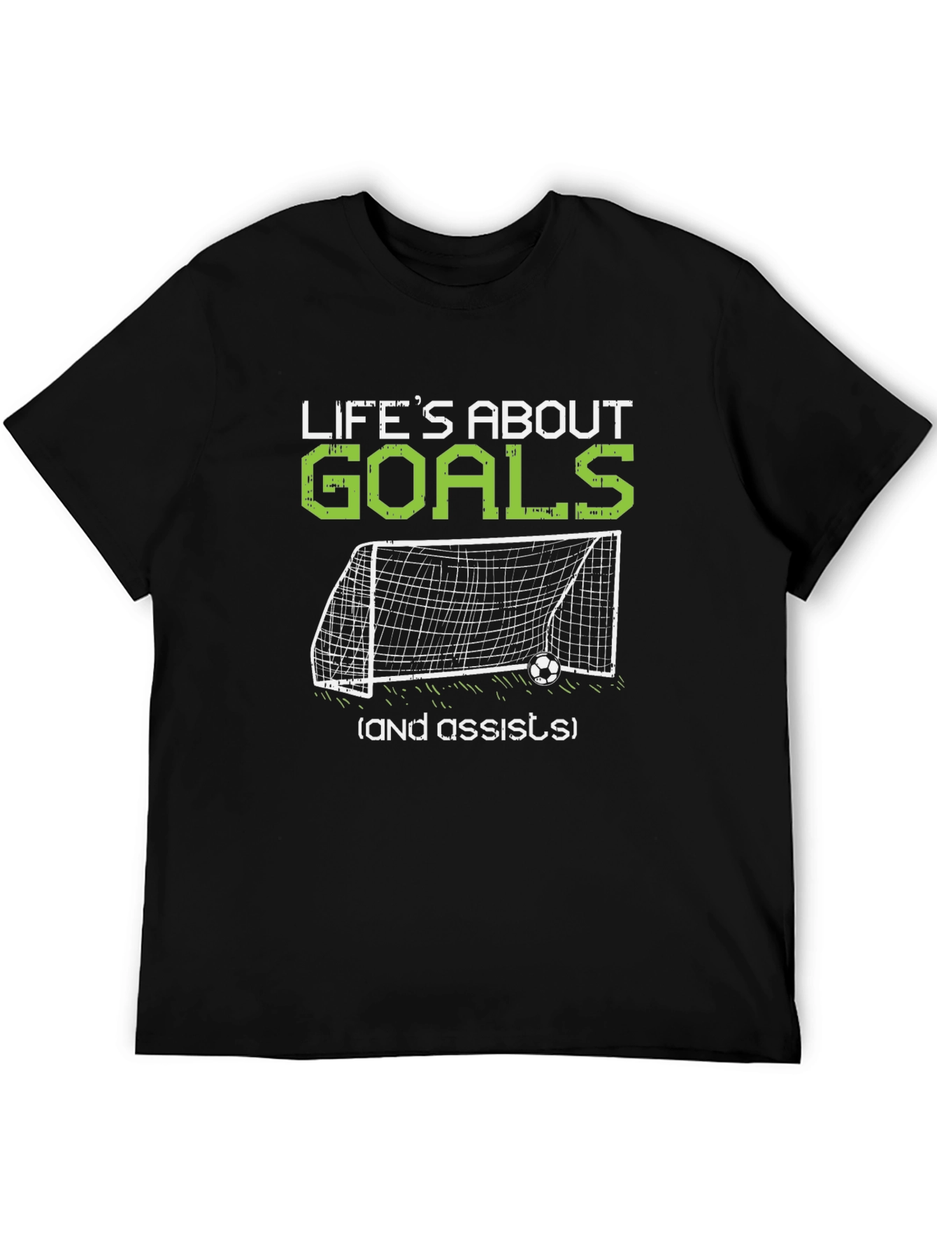 Lifes About Goals Black T-Shirt