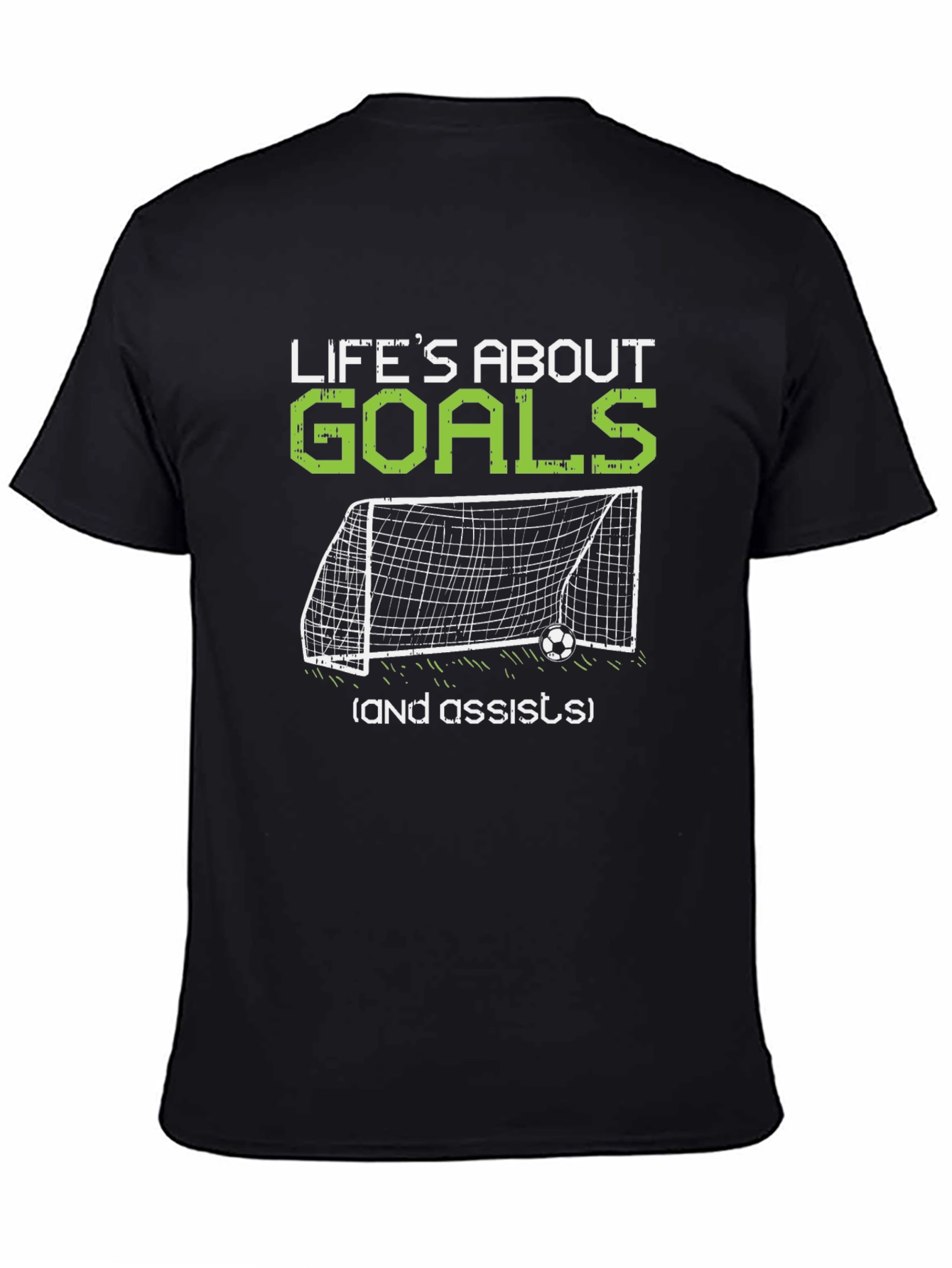 Lifes About Goals Black T-Shirt