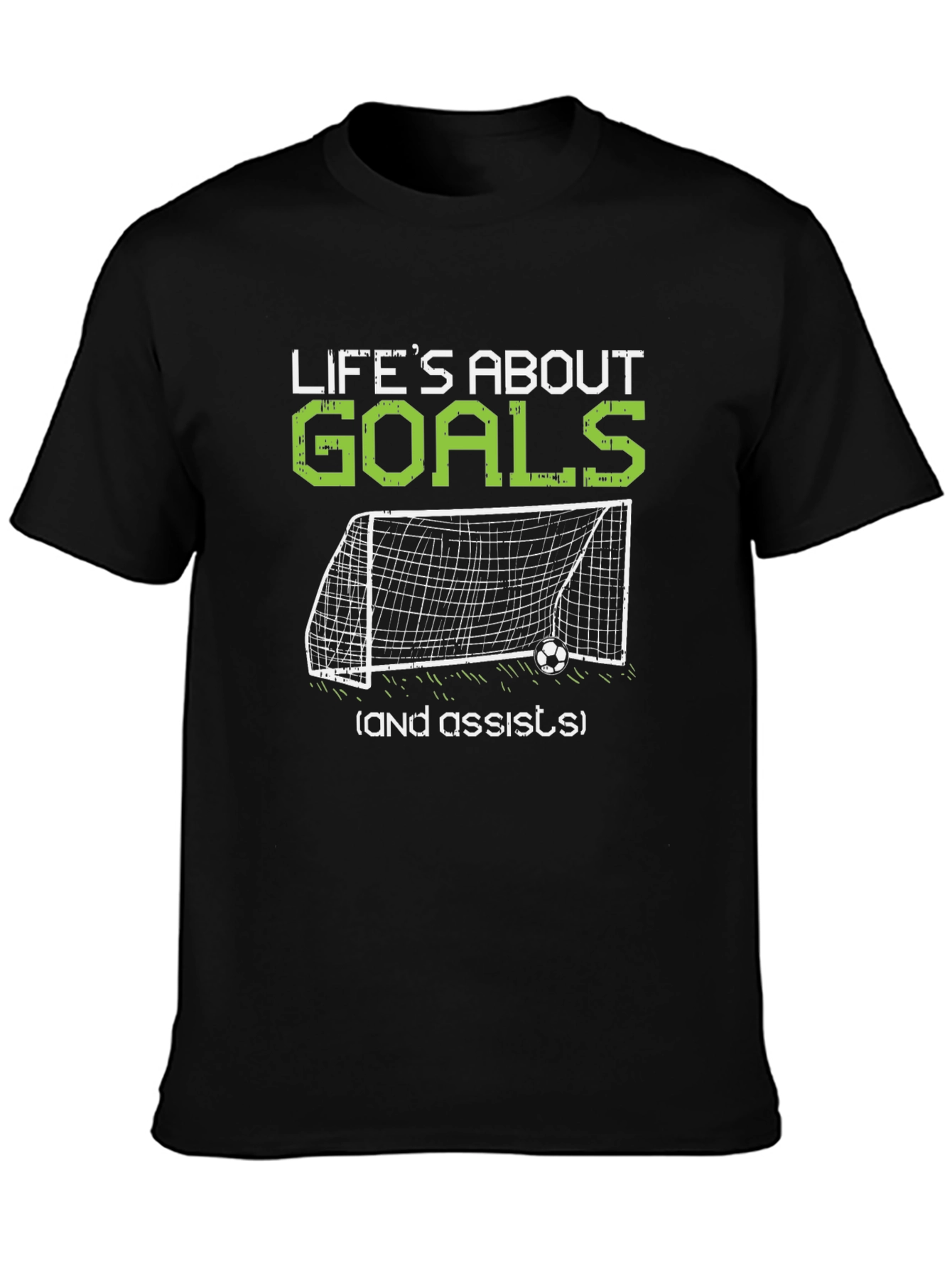 Lifes About Goals Black T-Shirt