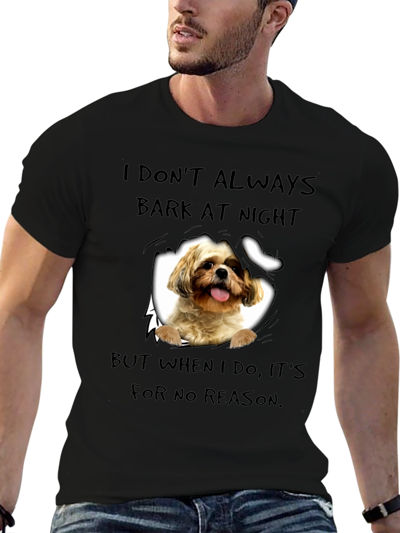 Dog Bark at Night Graphic Tee