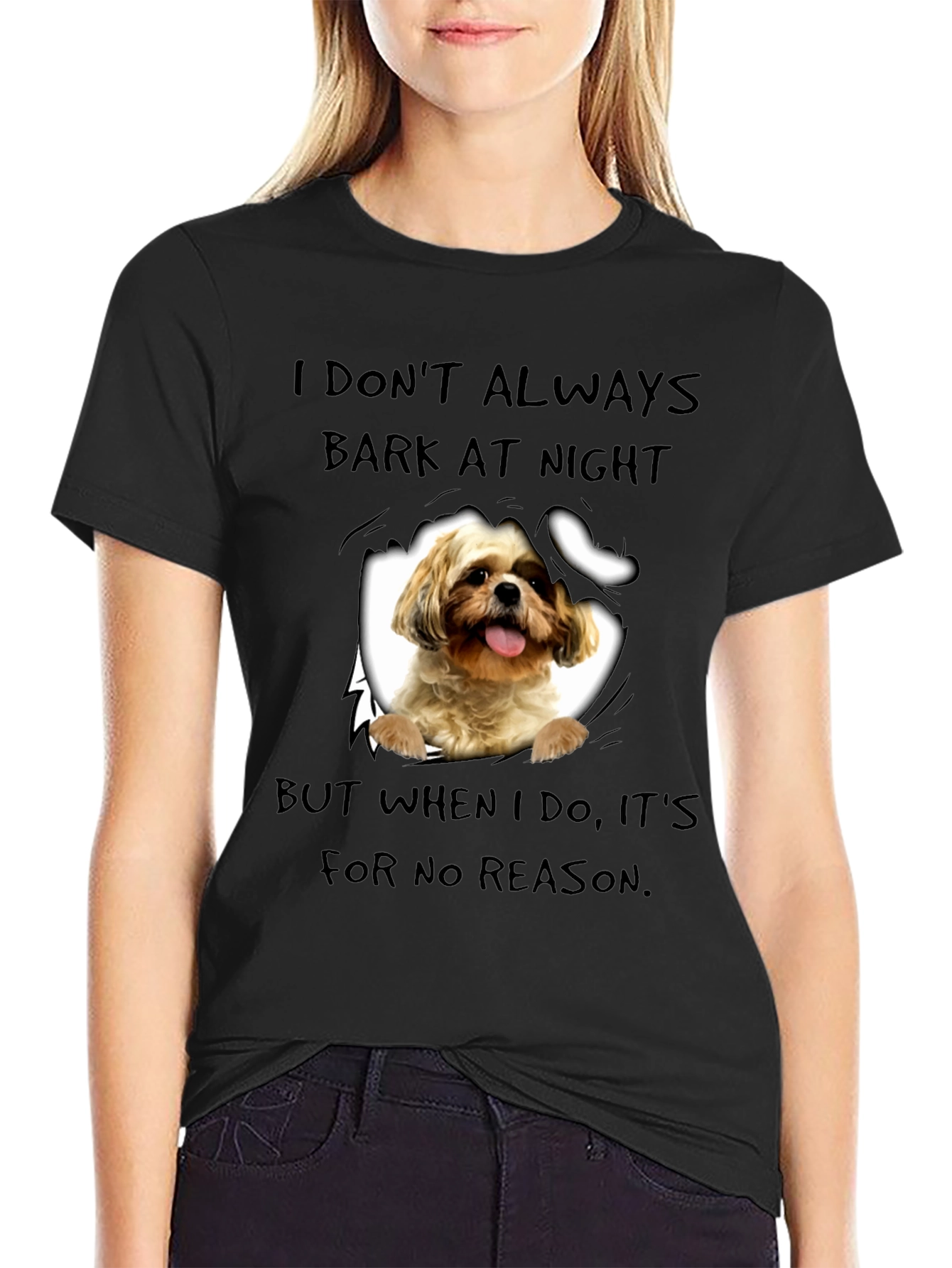 Dog Bark at Night Graphic Tee