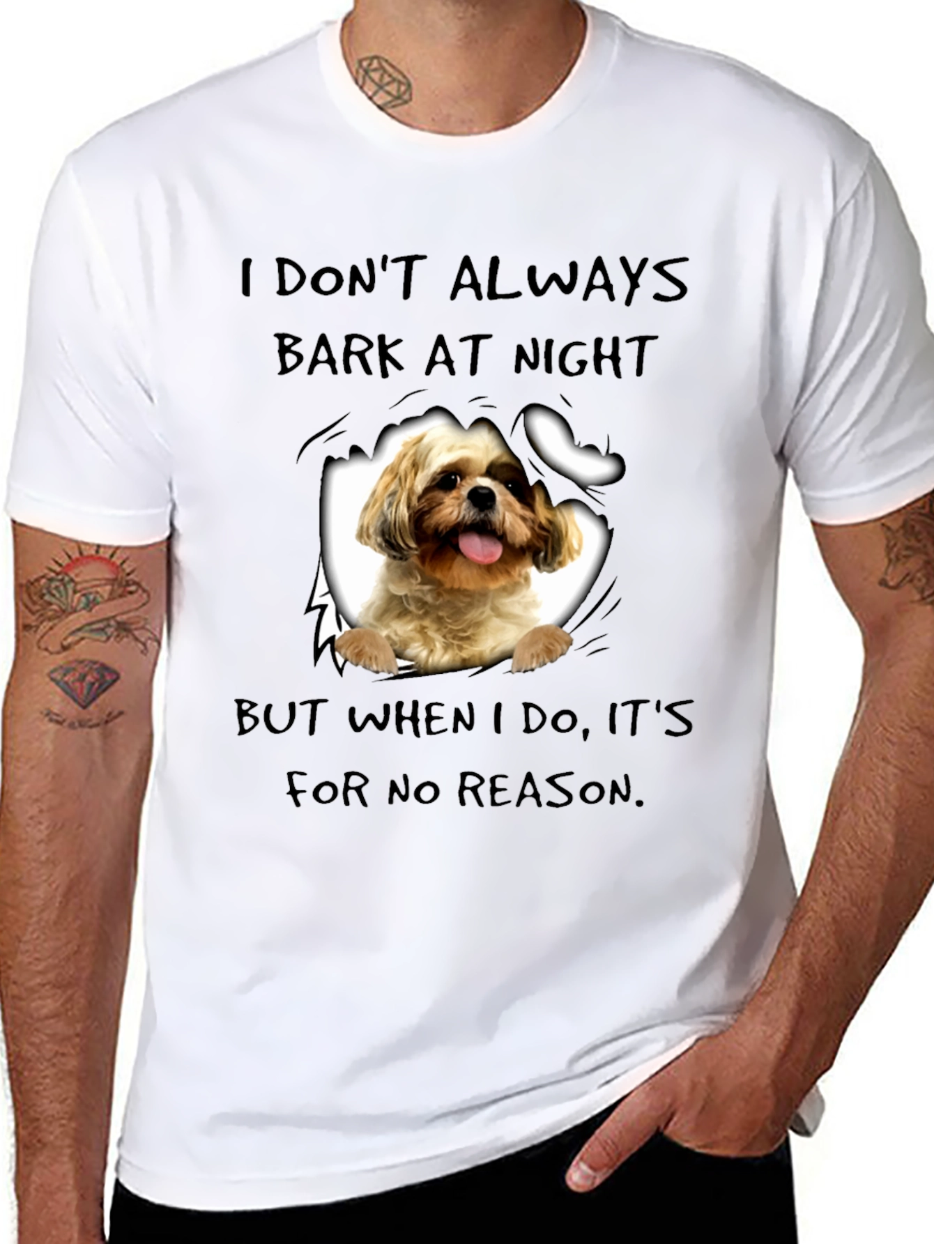 Dog Bark at Night Graphic Tee