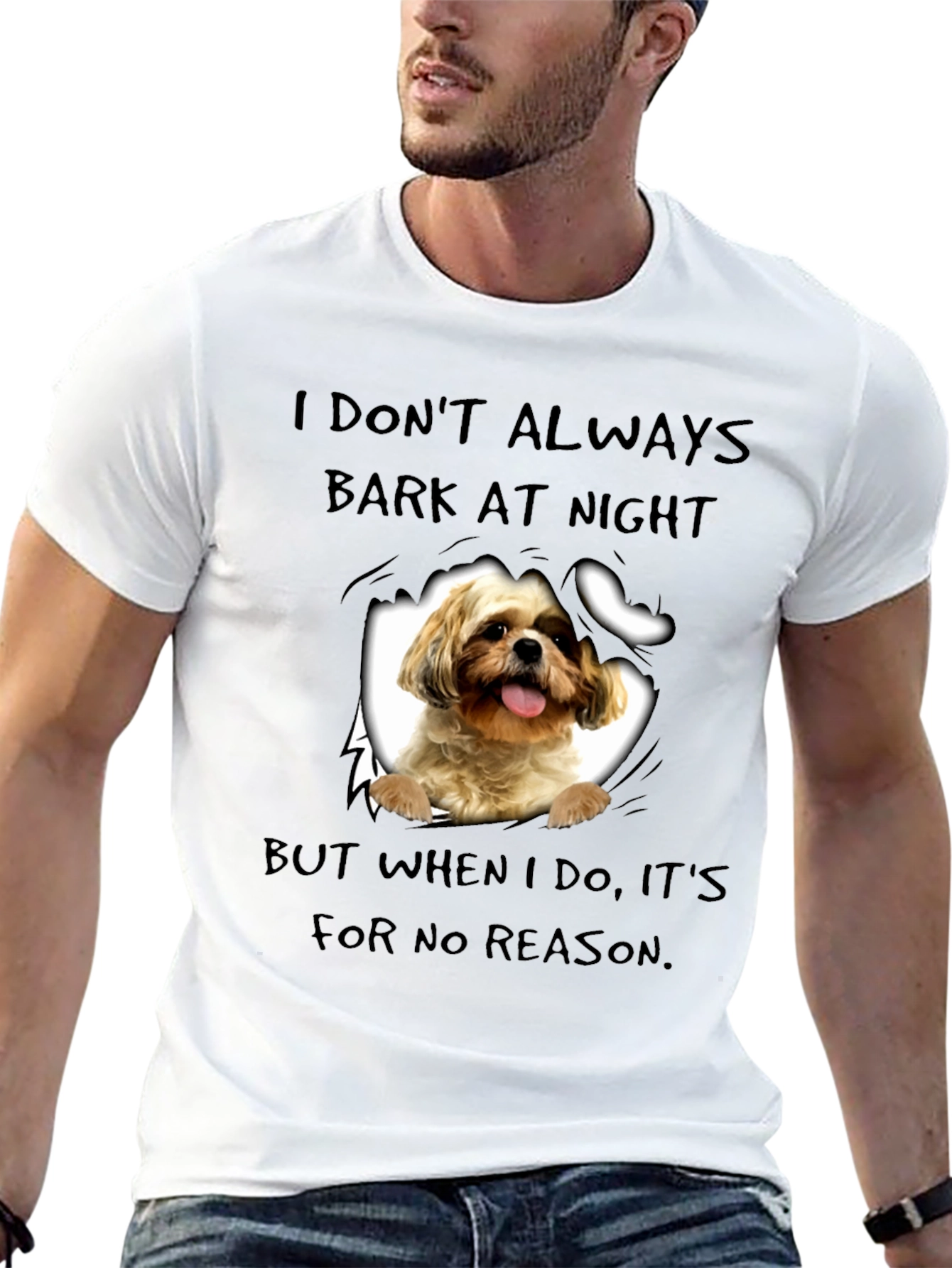 Dog Bark at Night Graphic Tee