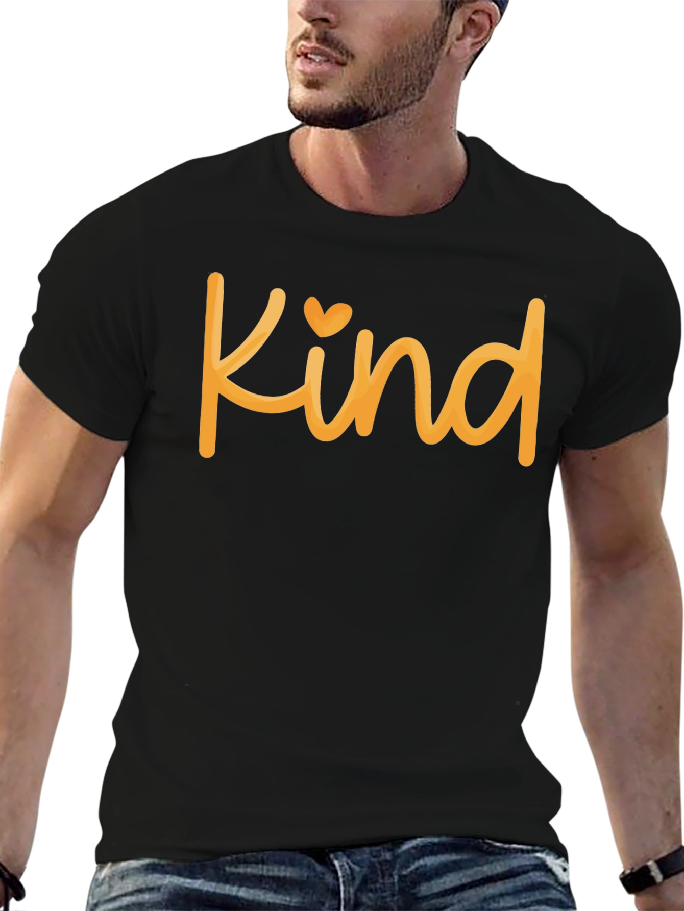 Kind T-Shirt - Heart Detail - Soft Feel