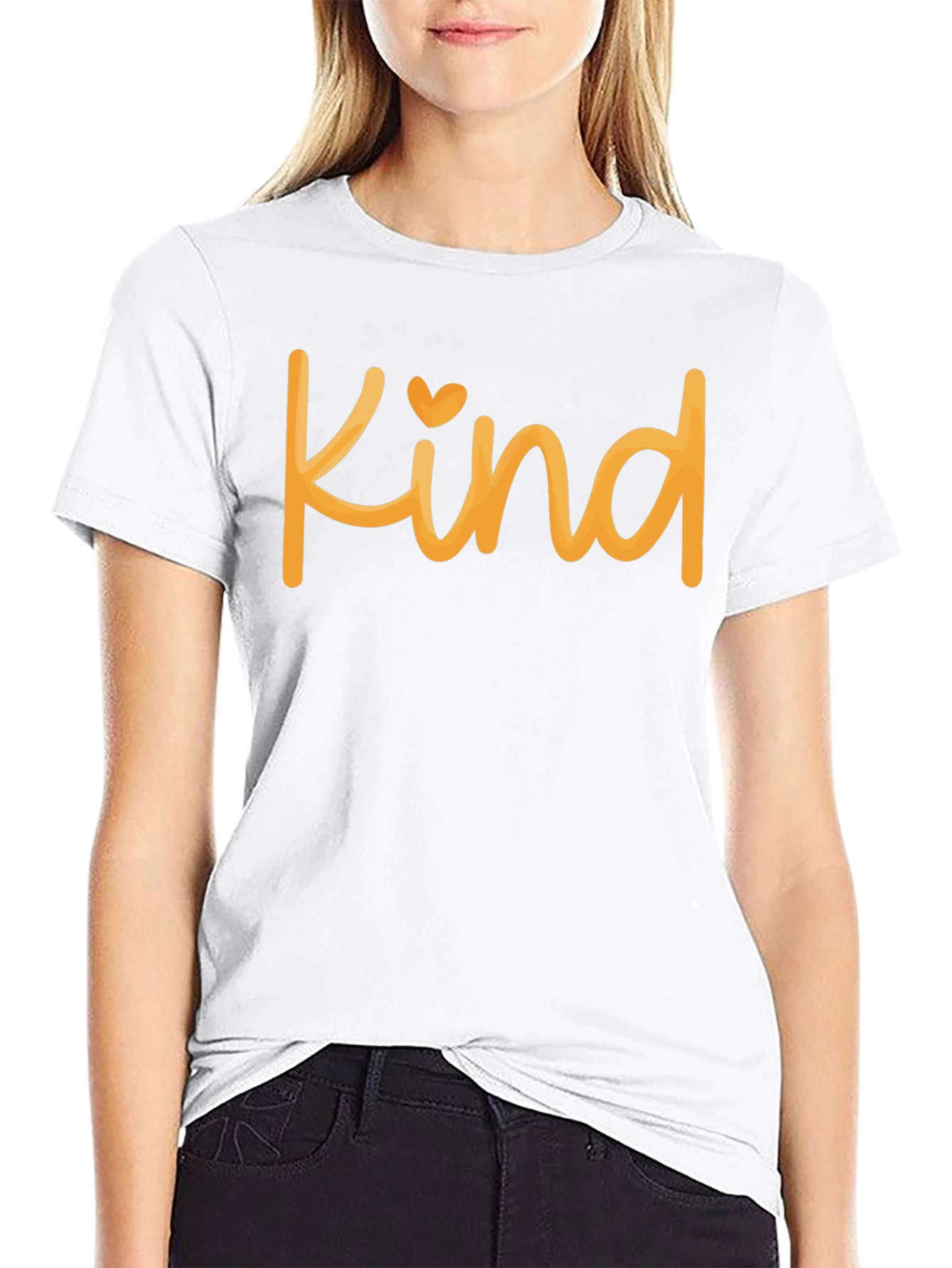 Kind T-Shirt - Heart Detail - Soft Feel