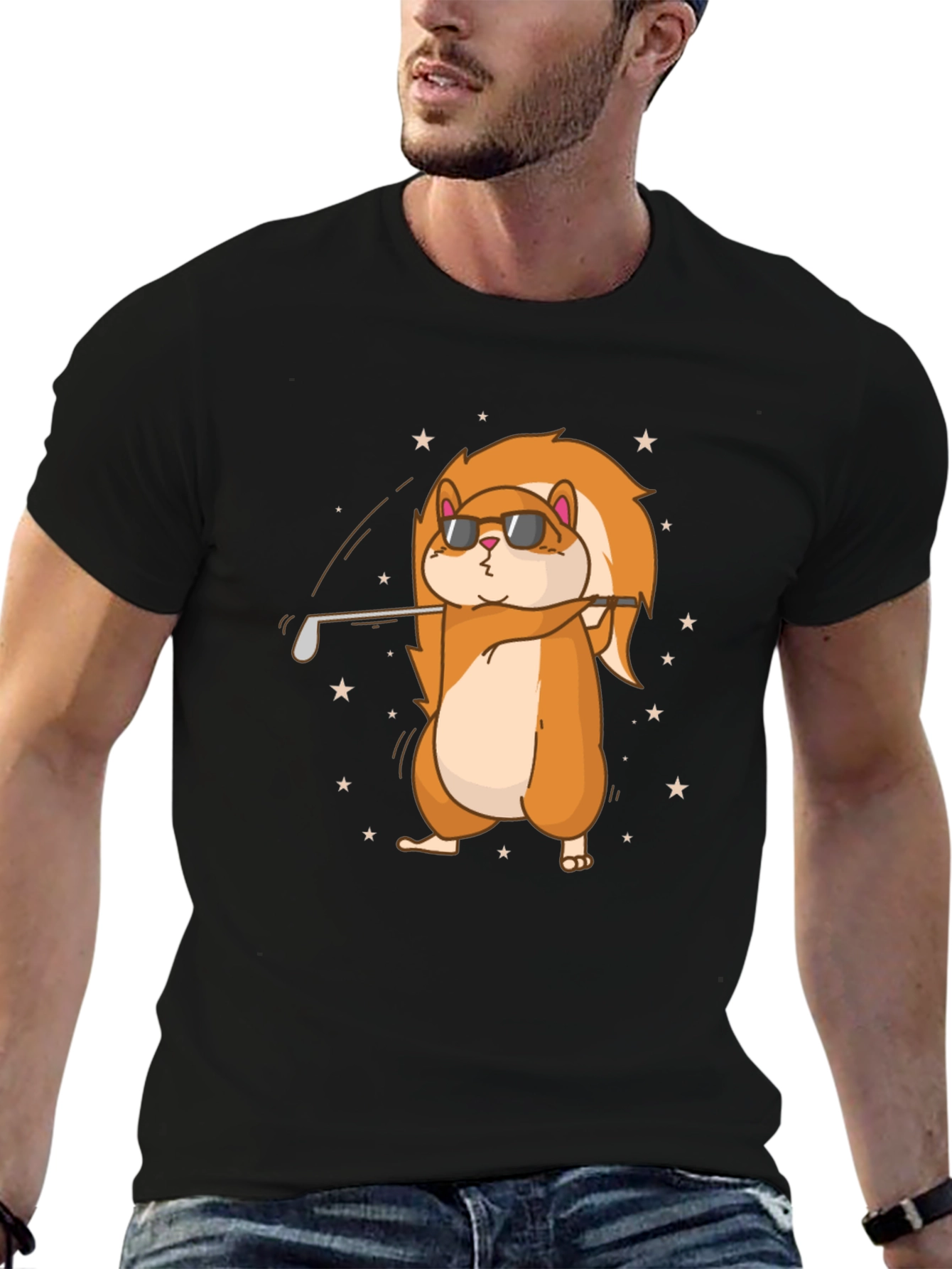 Funny Hamster Golf T-Shirt