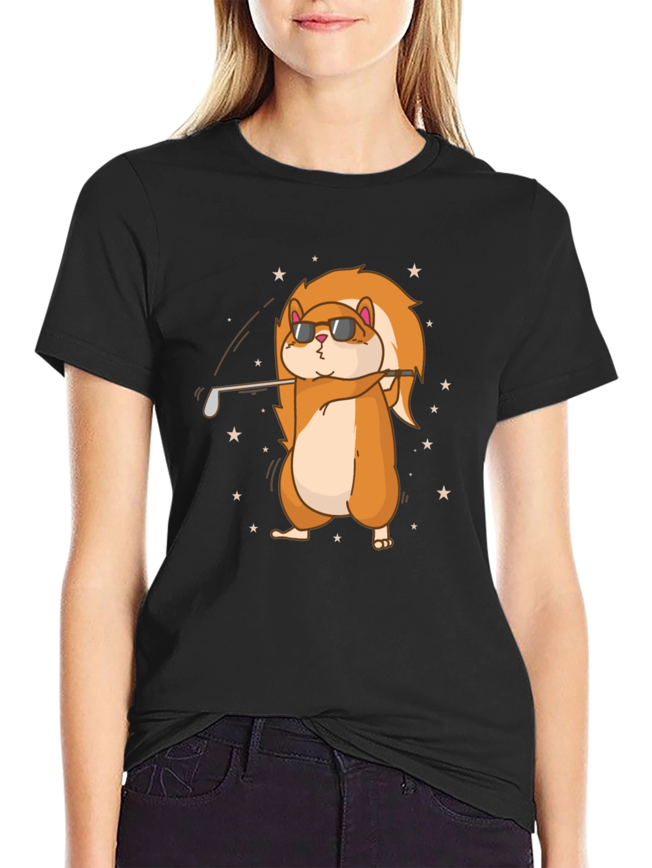Funny Hamster Golf T-Shirt