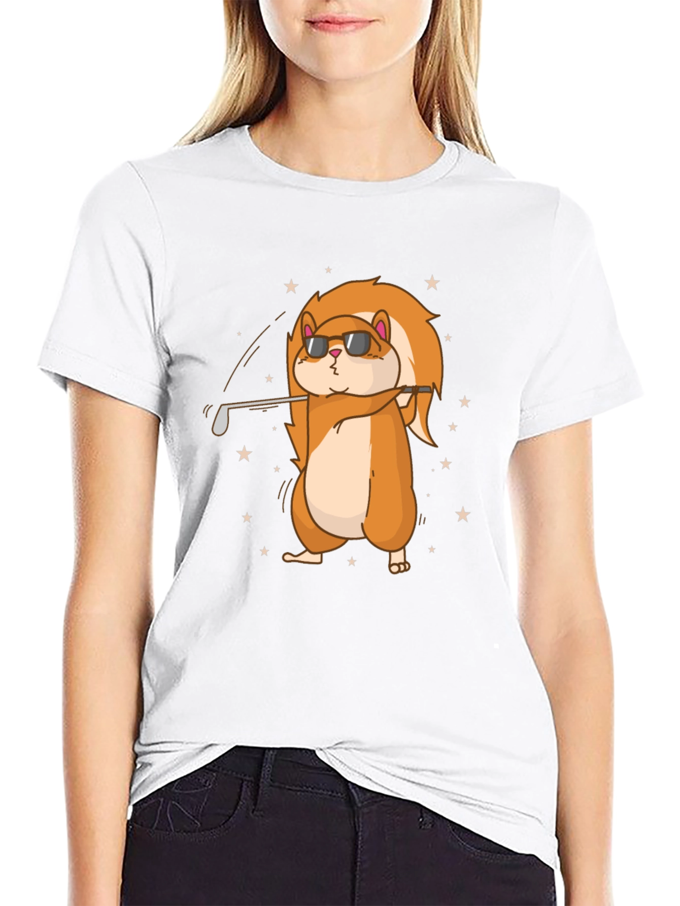 Funny Hamster Golf T-Shirt