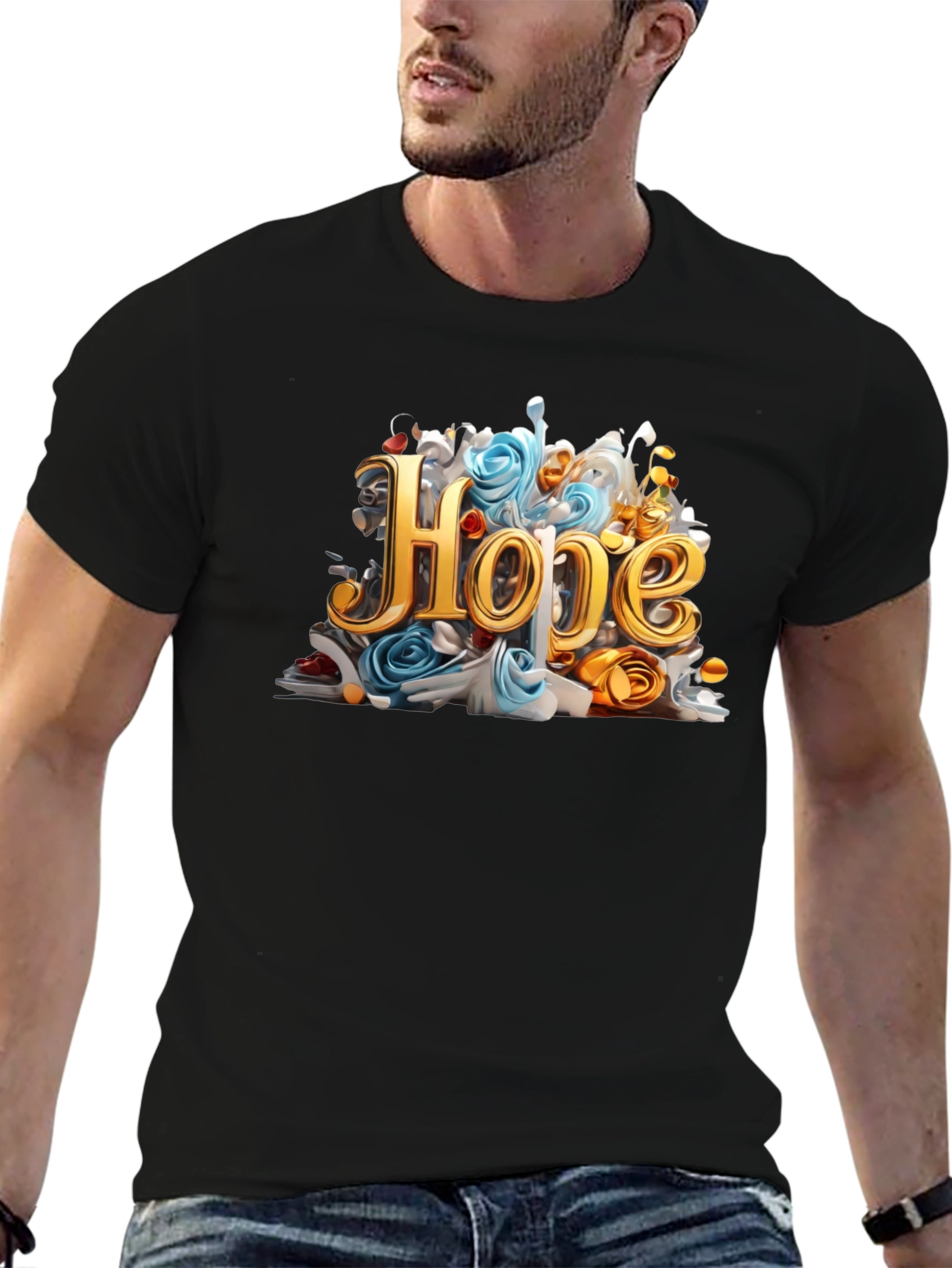 Hope Graphic Black Tee