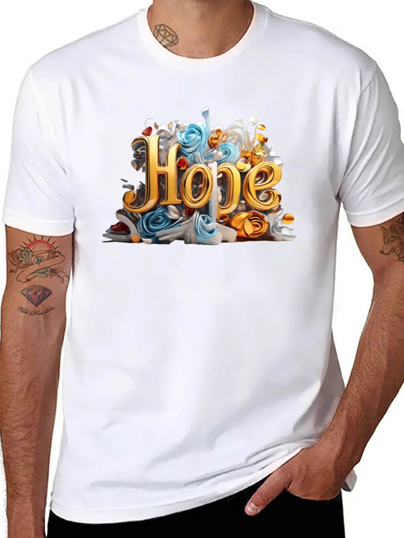 Hope Graphic Black Tee