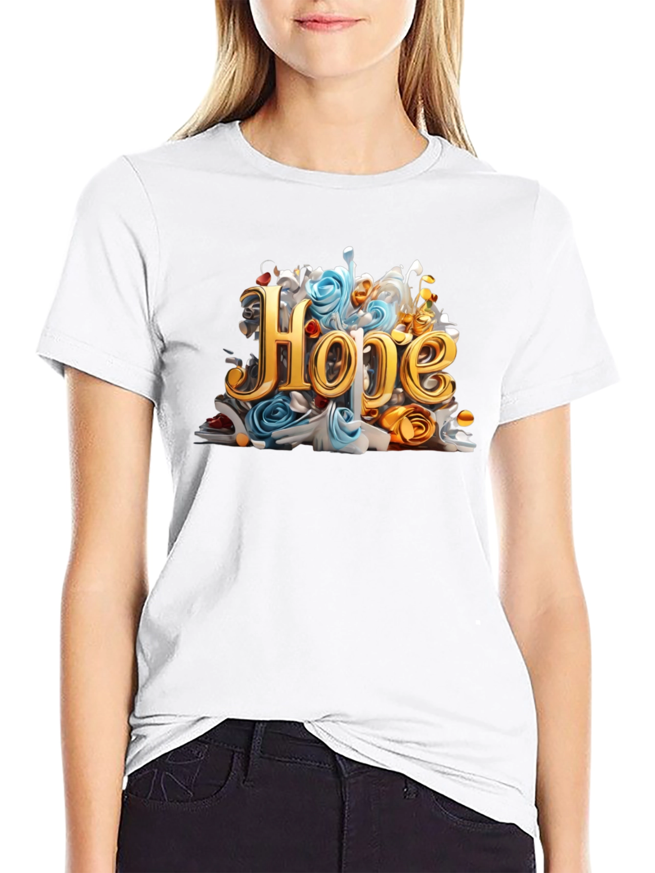 Hope Graphic Black Tee
