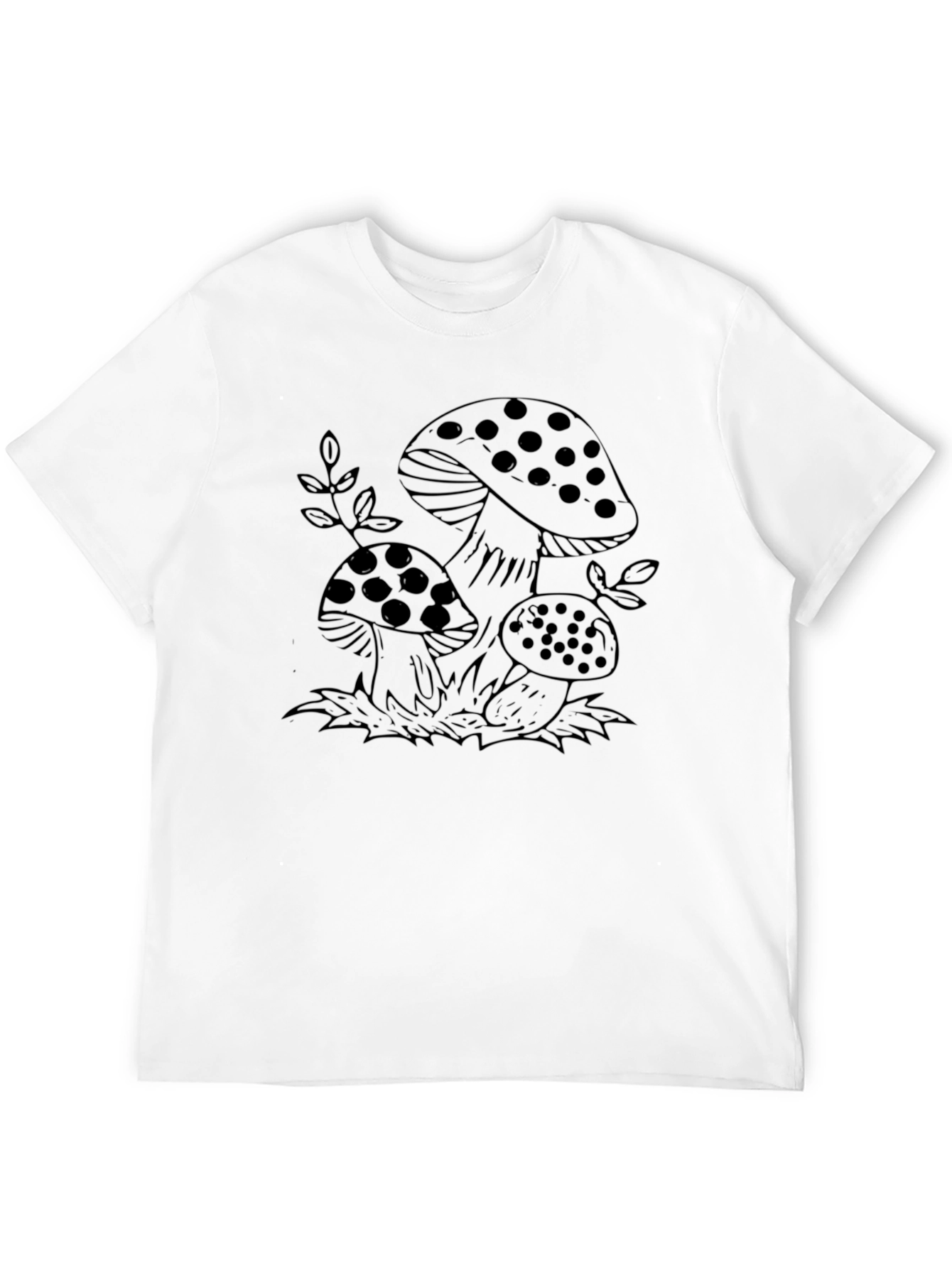 Mushroom Graphic Tee - Black