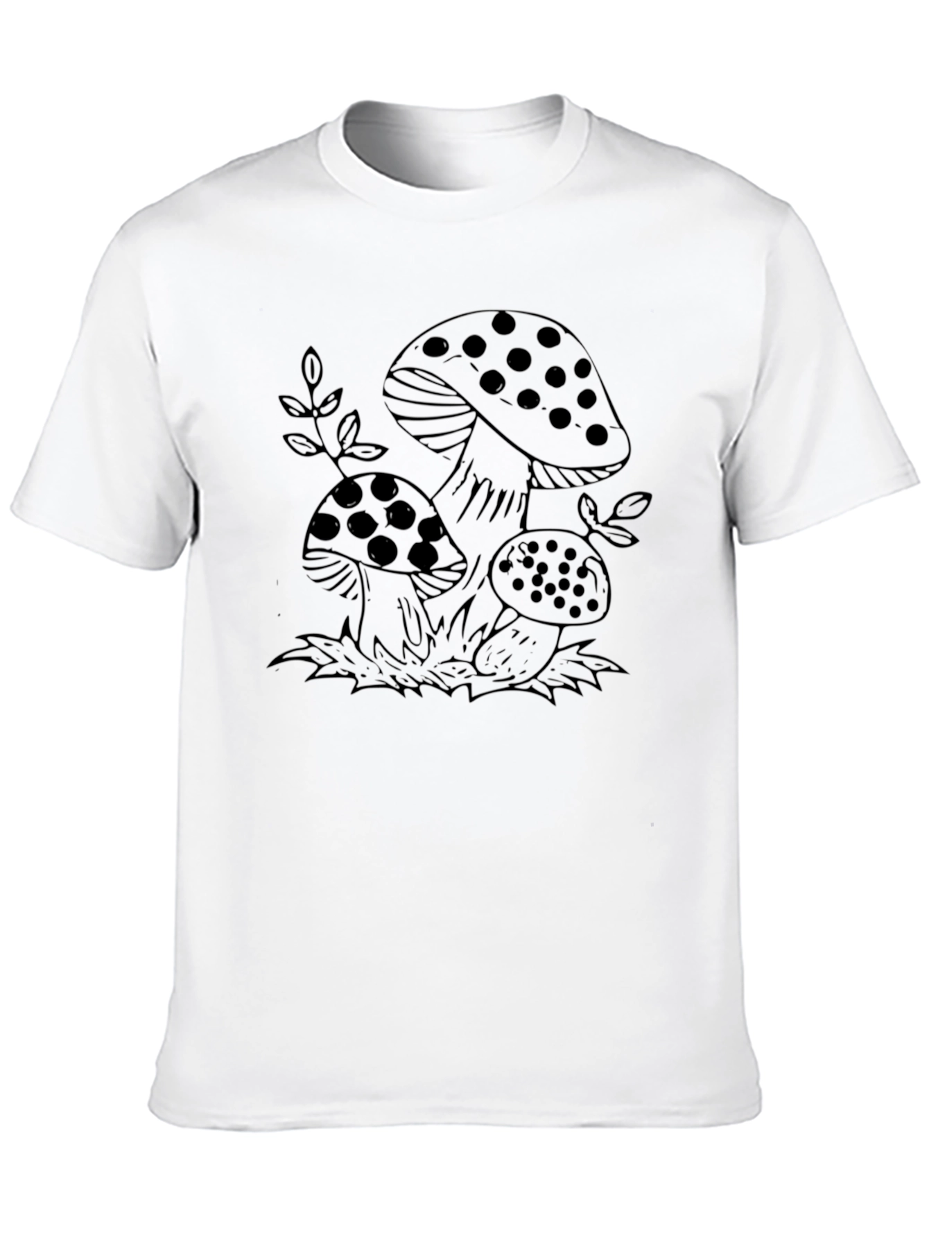 Mushroom Graphic Tee - Black