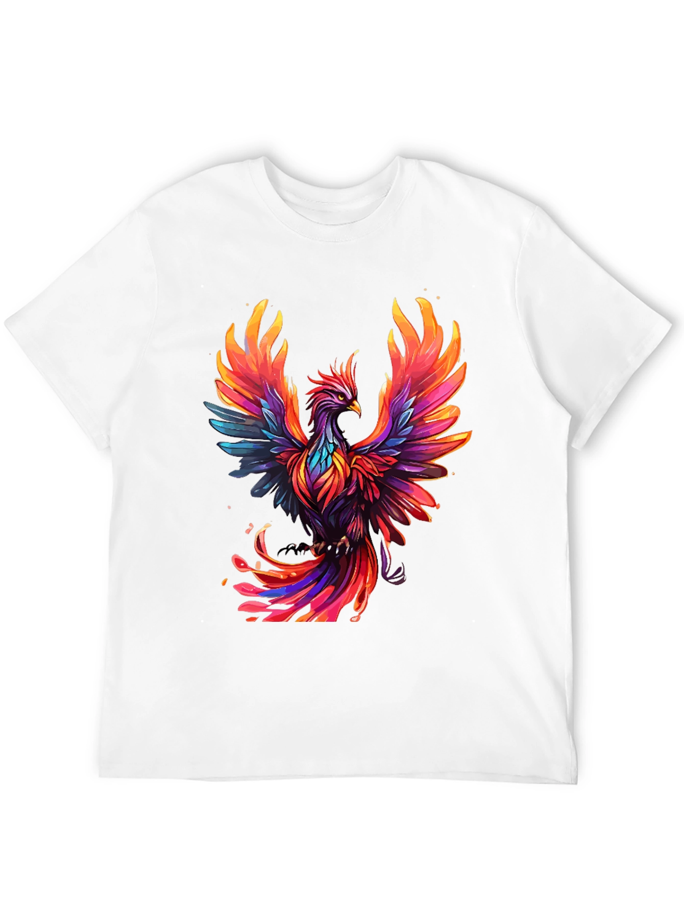 Phoenix Graphic T-Shirt - Vibrant Bird Design