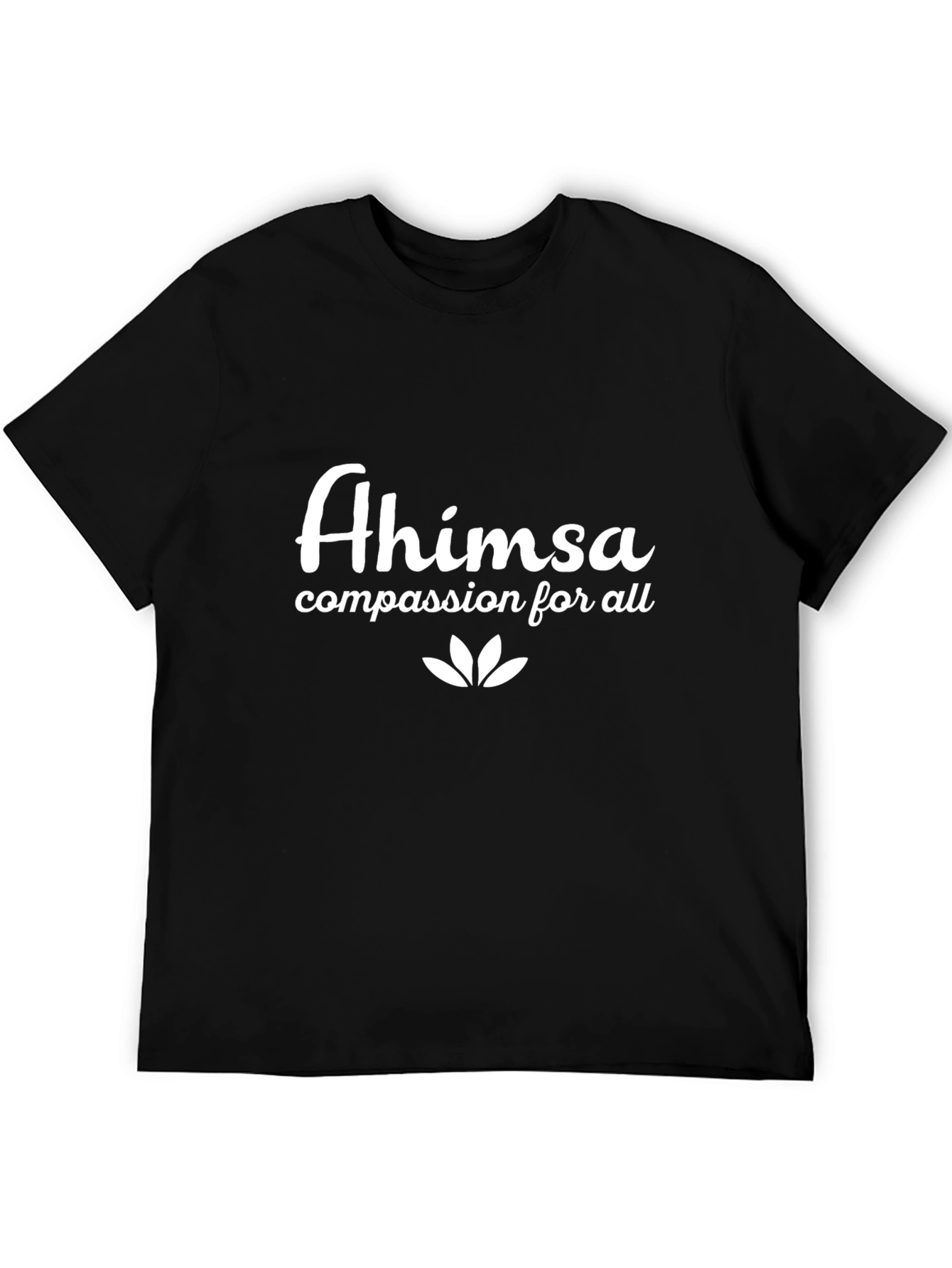 Ahimsa Compassion T-Shirt - Unisex Black Tee