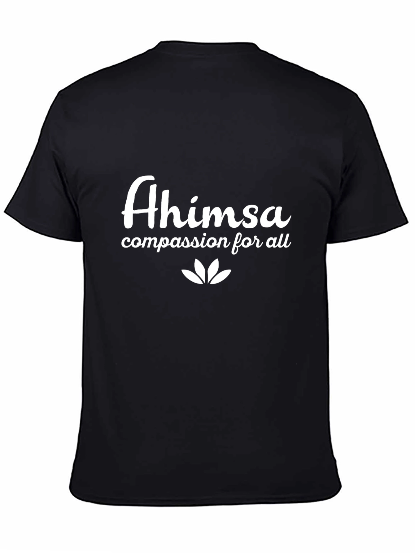 Ahimsa Compassion T-Shirt - Unisex Black Tee