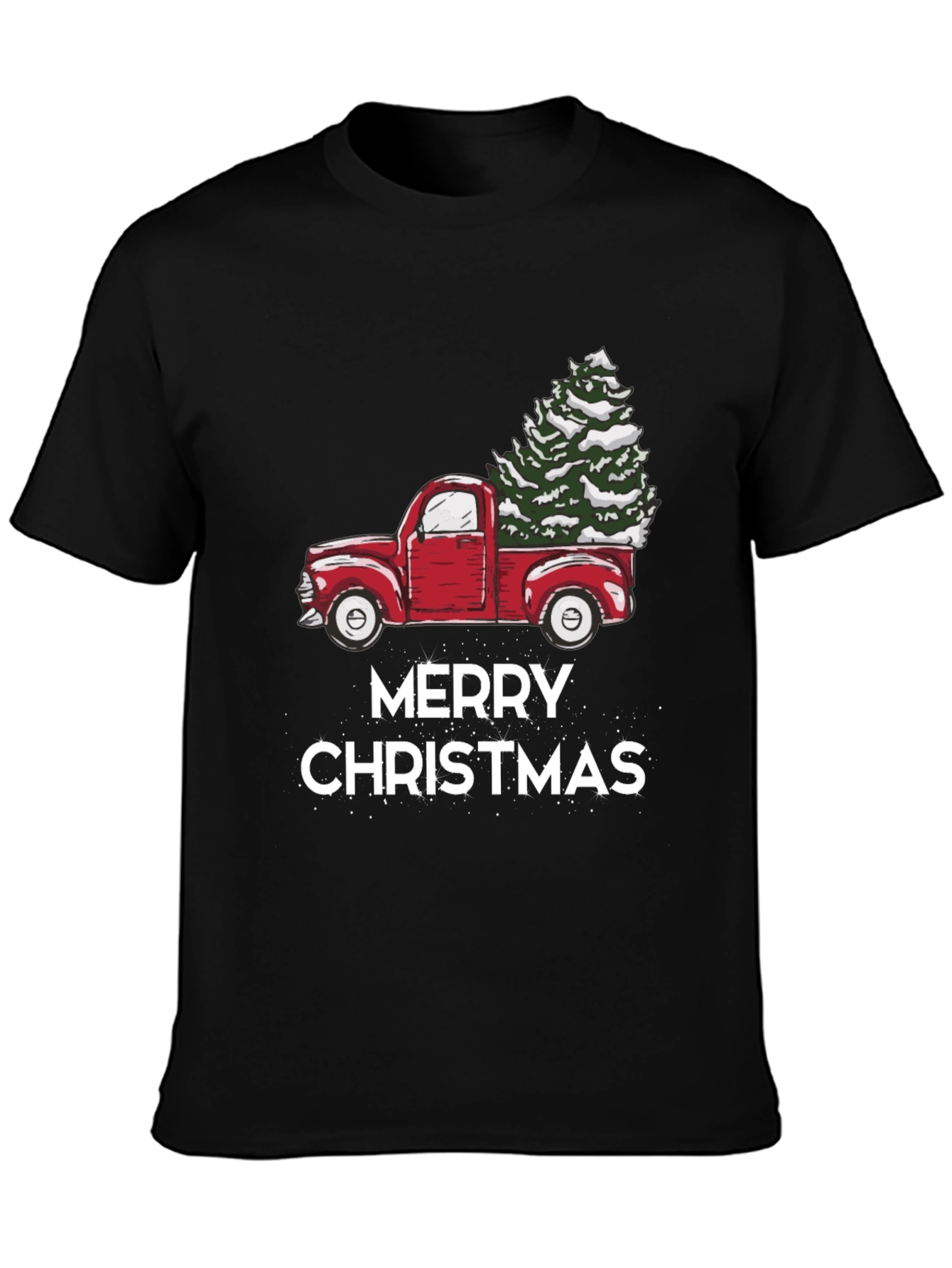 Merry Christmas Truck Graphic Tee