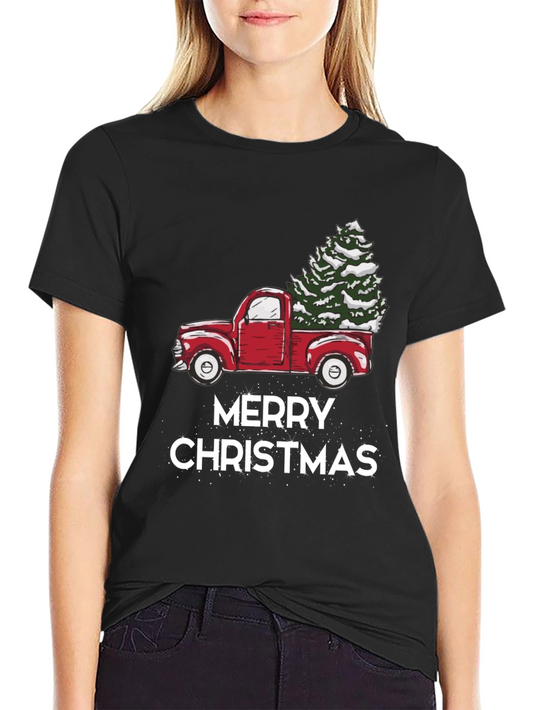 Merry Christmas Truck Graphic Tee