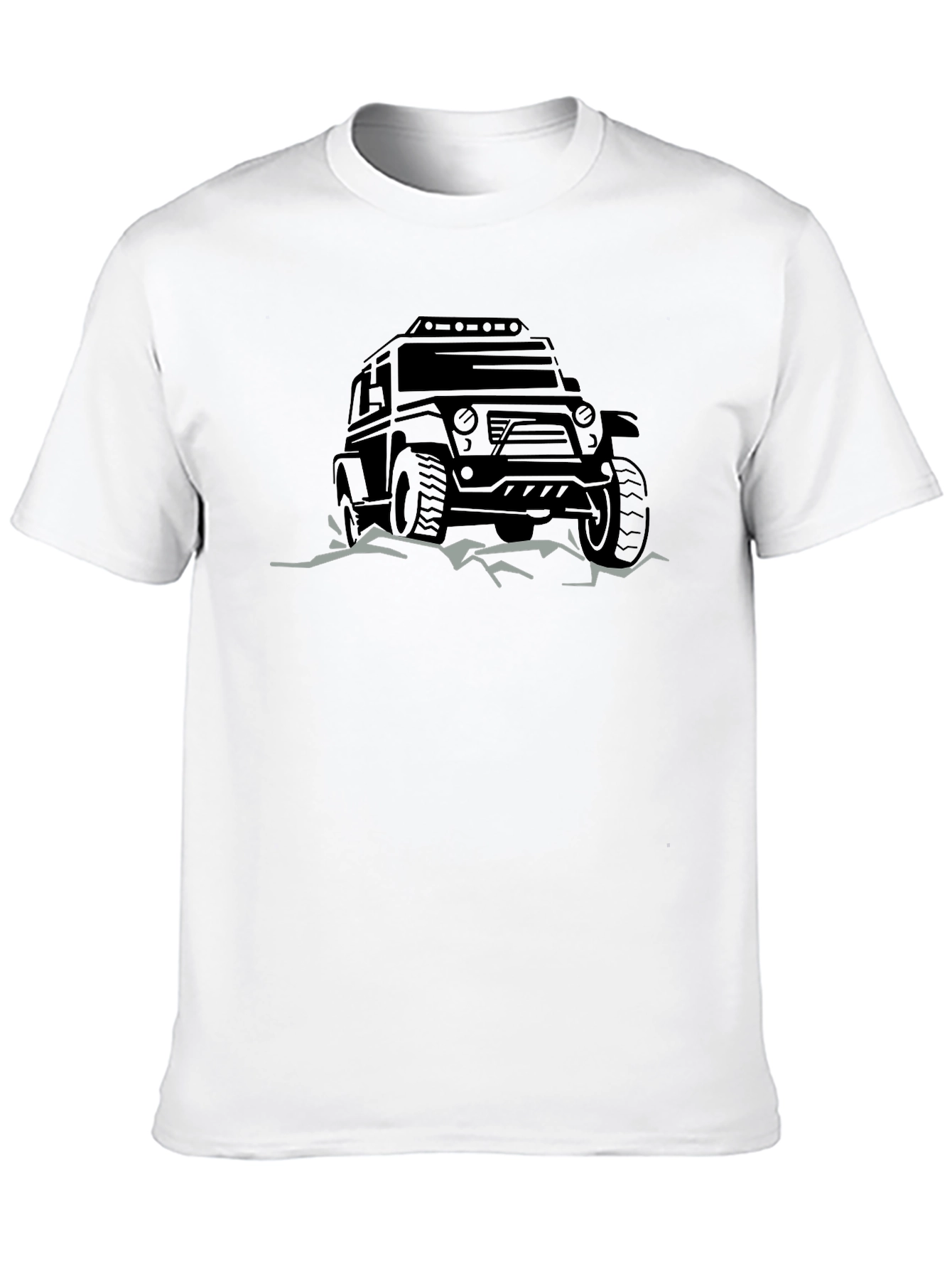 Off-Road Adventure Tee - Black Graphic T-Shirt