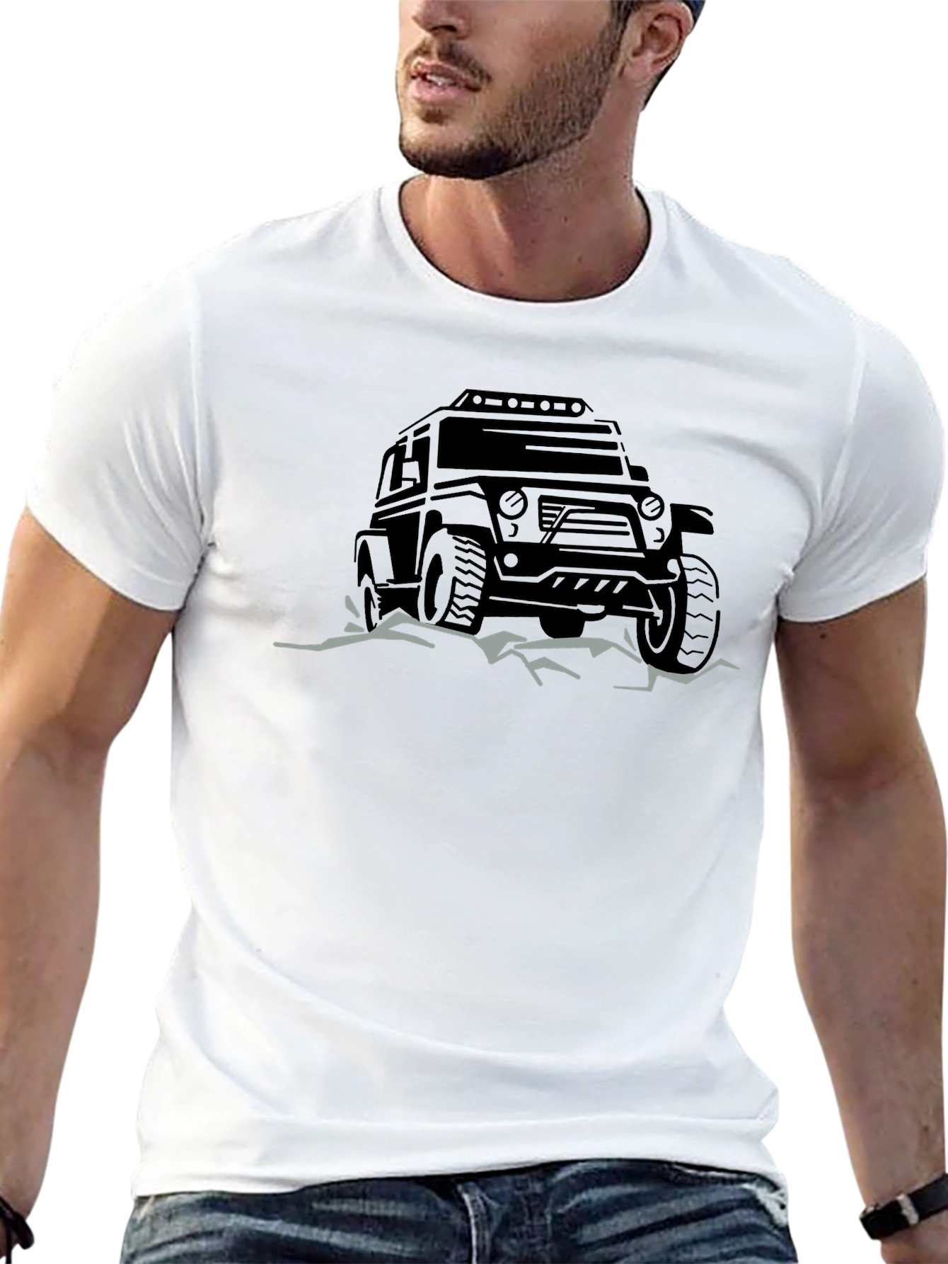 Off-Road Adventure Tee - Black Graphic T-Shirt