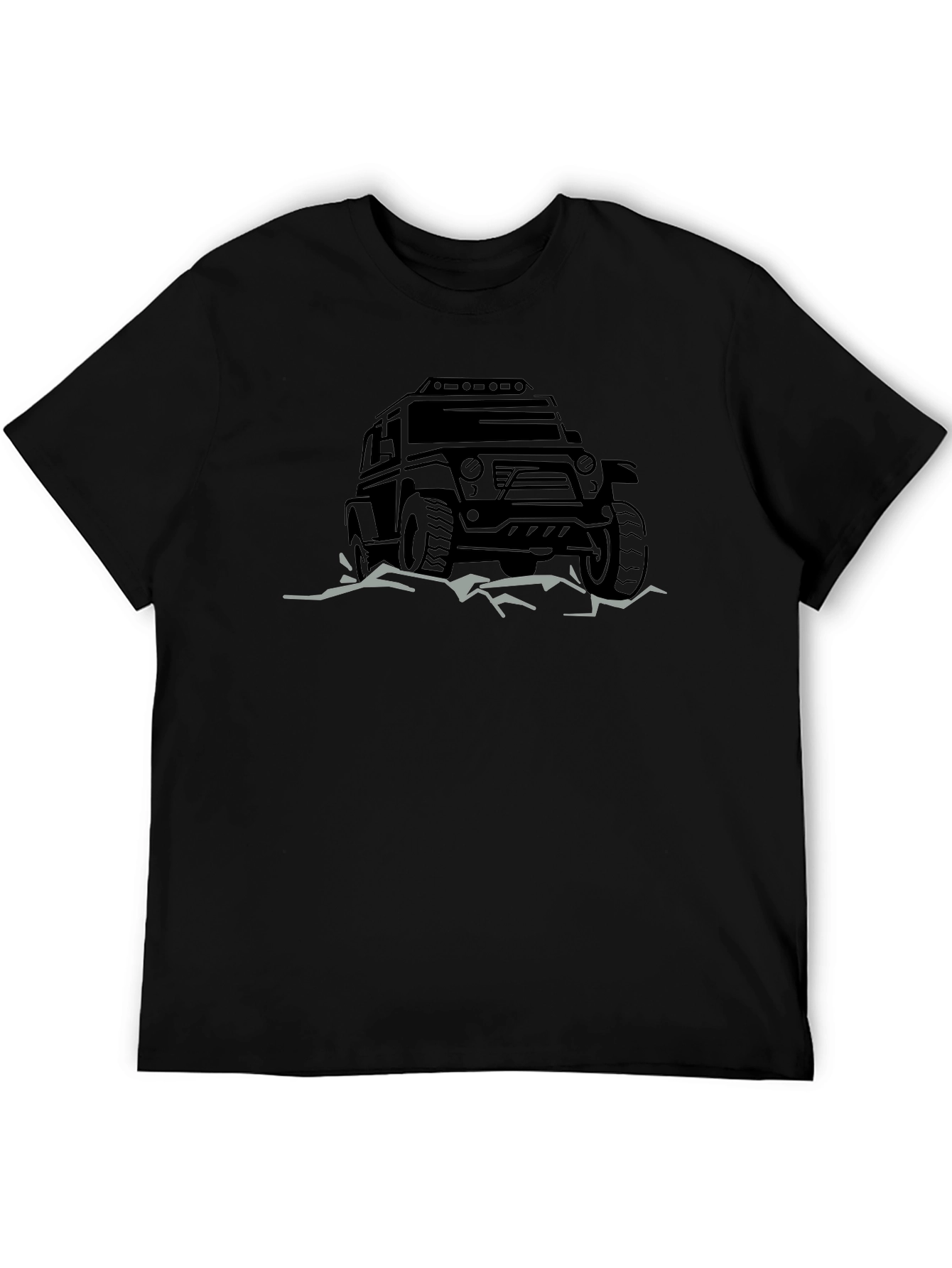 Off-Road Adventure Tee - Black Graphic T-Shirt