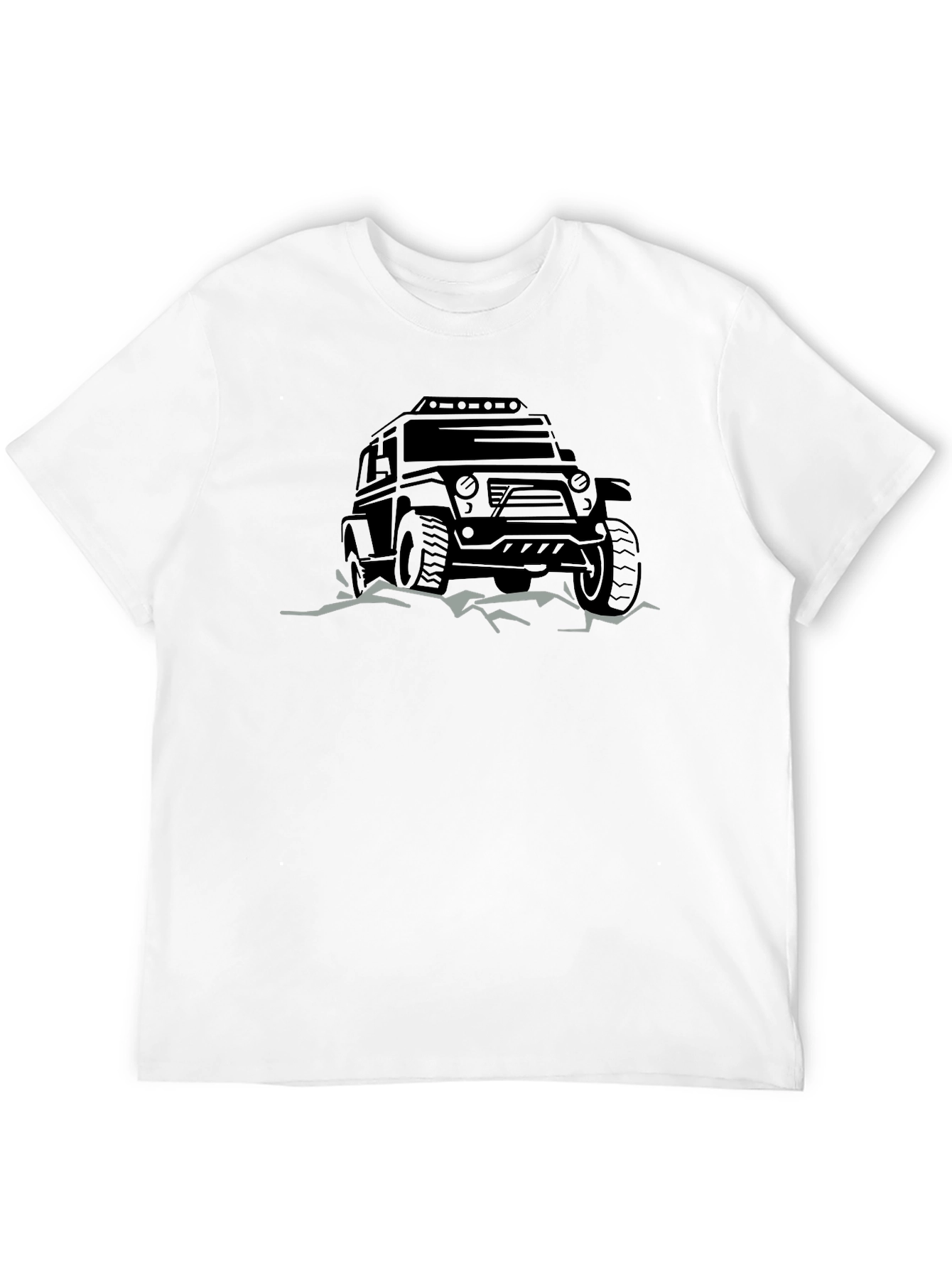 Off-Road Adventure Tee - Black Graphic T-Shirt