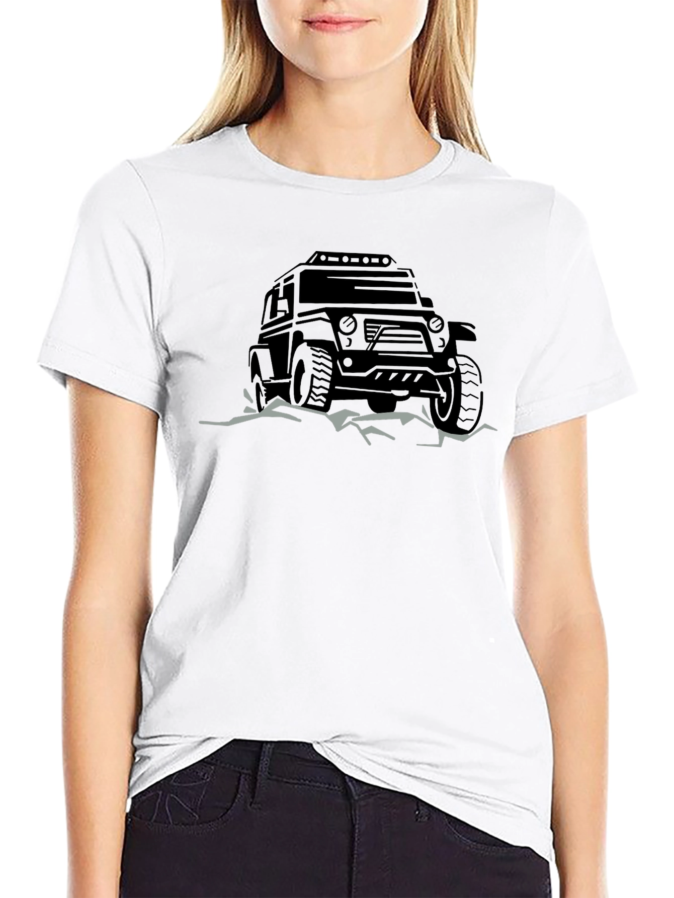 Off-Road Adventure Tee - Black Graphic T-Shirt