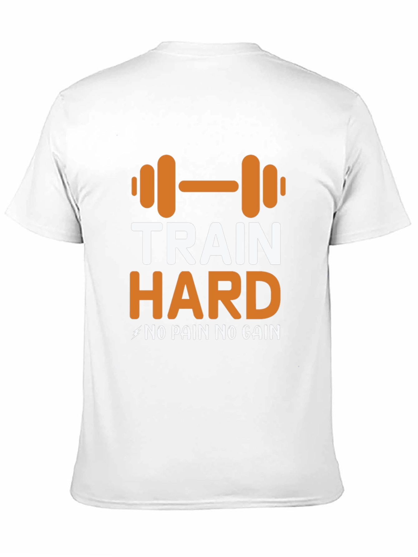 Train Hard Graphic Tee - Motivational Workout Shirt