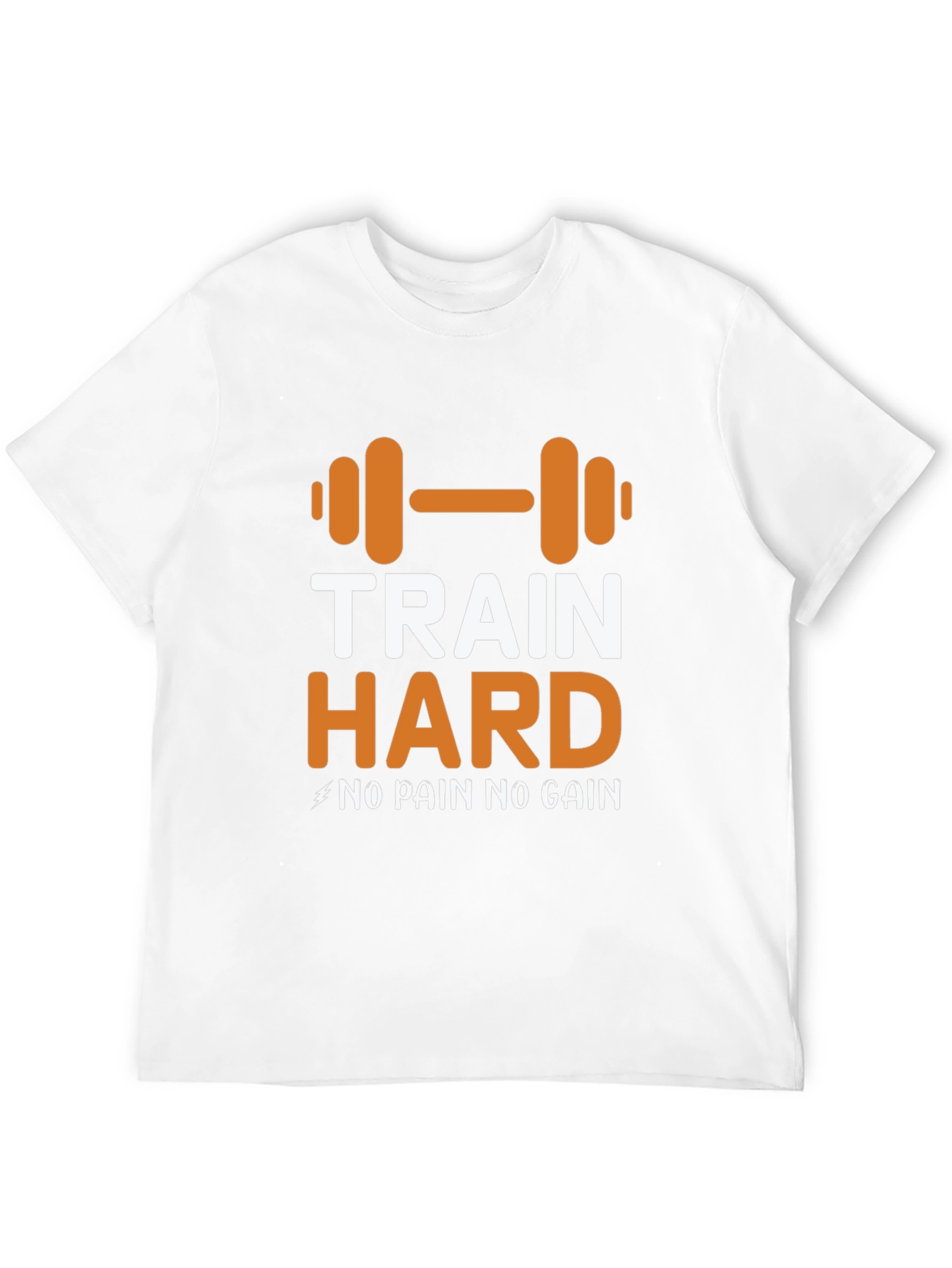 Train Hard Graphic Tee - Motivational Workout Shirt