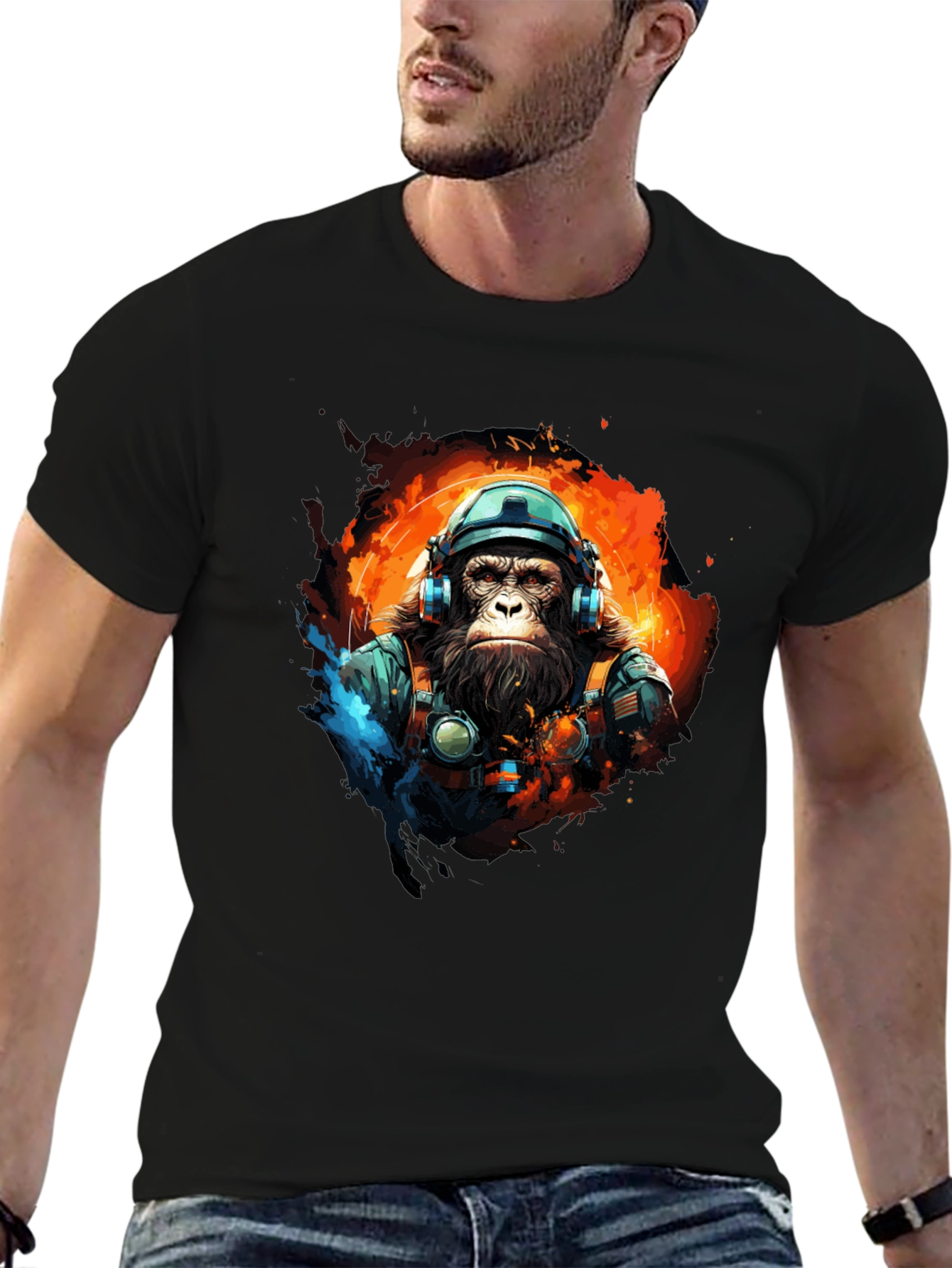 Ape Astronaut Black T-Shirt