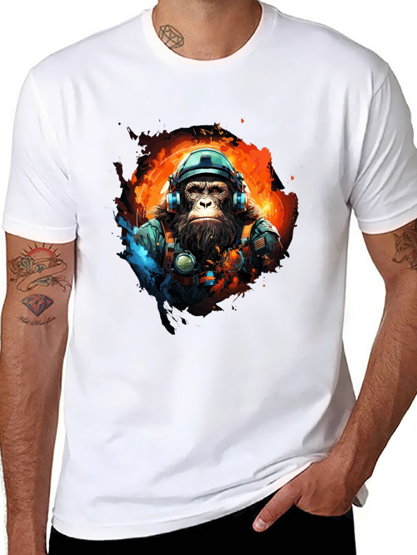 Ape Astronaut Black T-Shirt