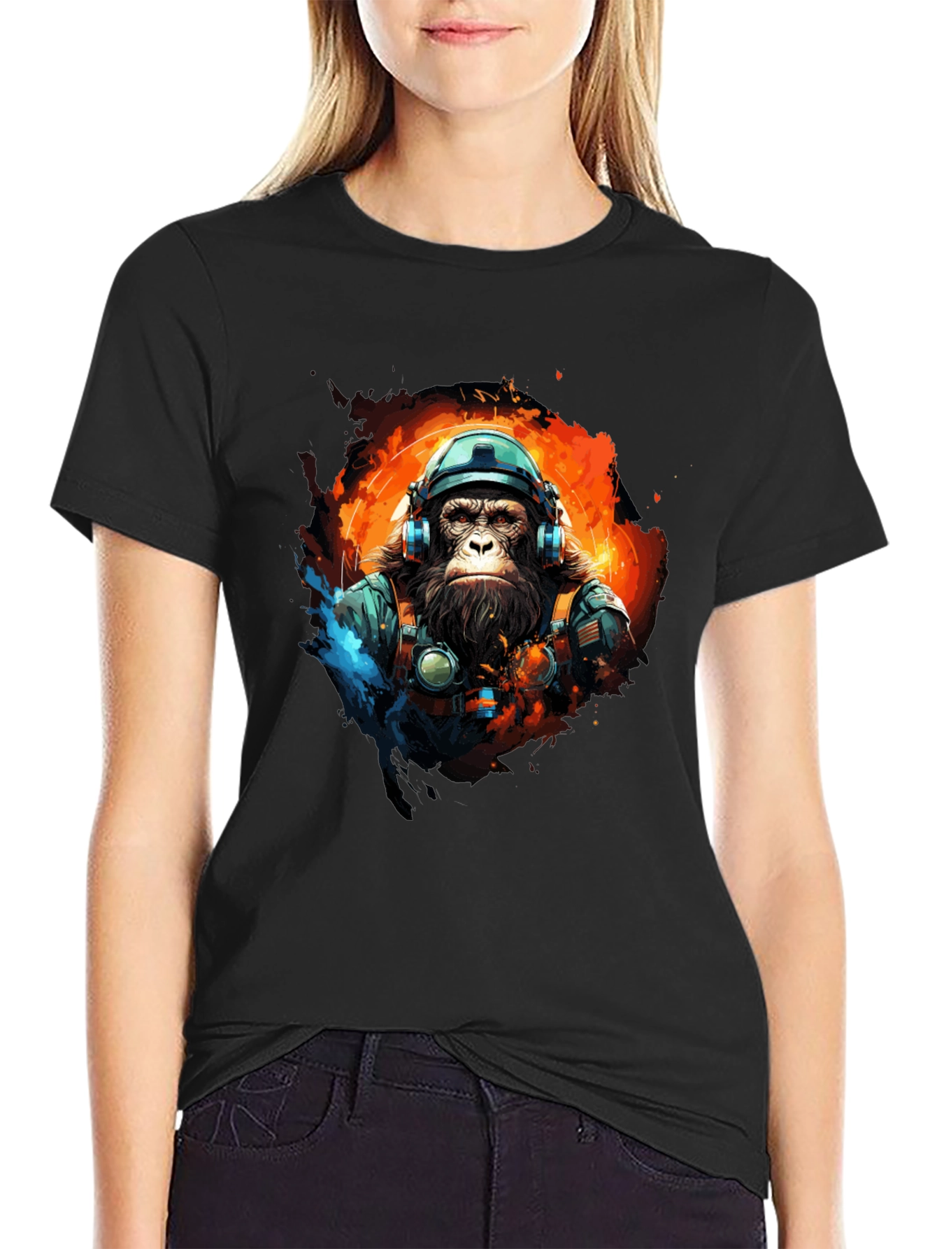 Ape Astronaut Black T-Shirt