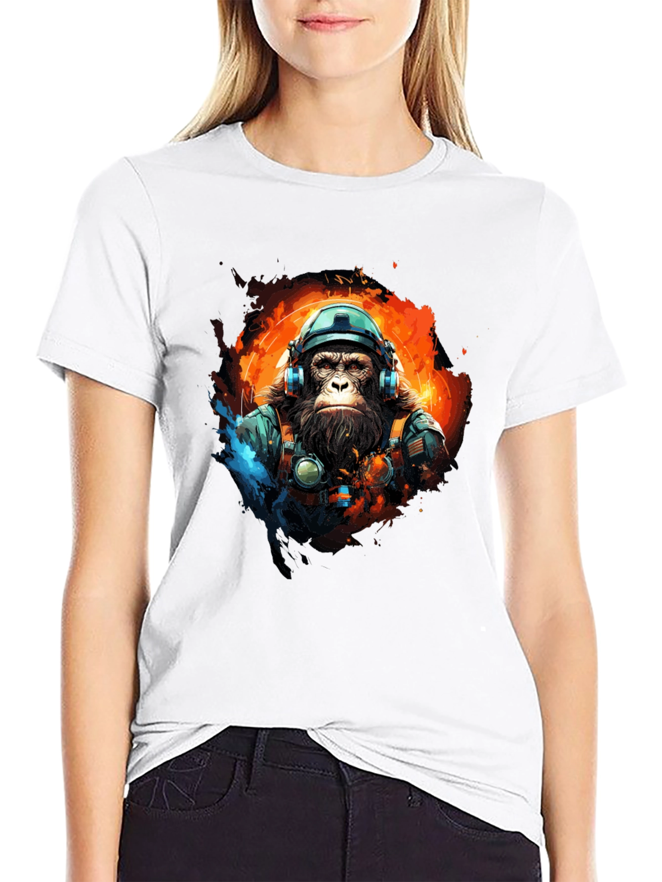 Ape Astronaut Black T-Shirt