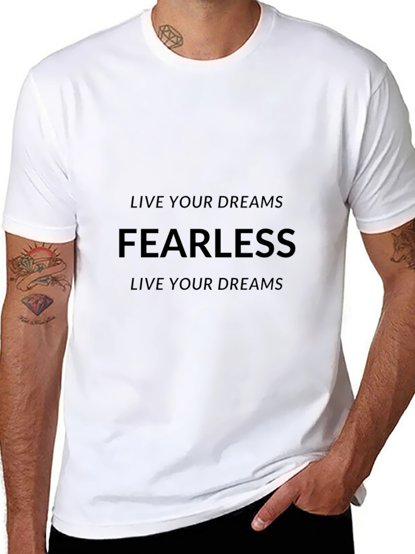 Fearless Dreams Black T-Shirt
