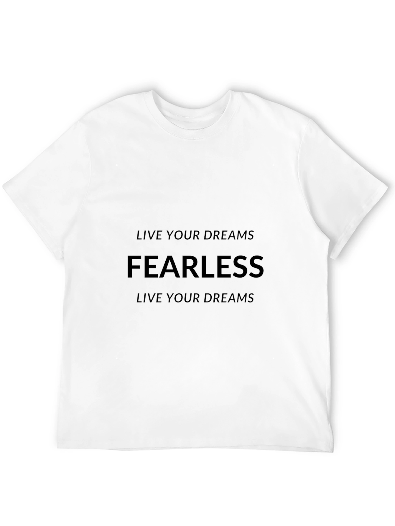 Fearless Dreams Black T-Shirt