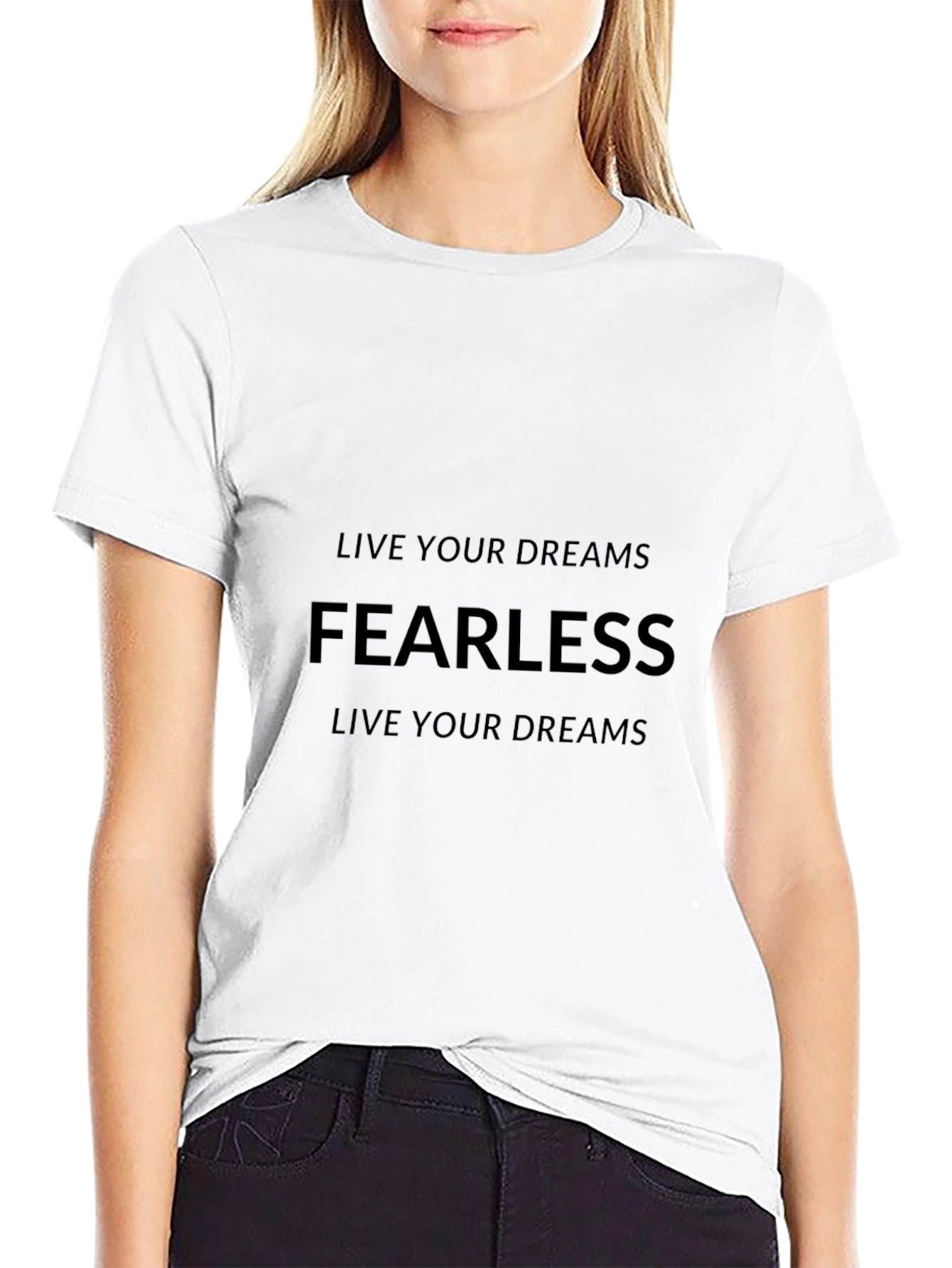 Fearless Dreams Black T-Shirt
