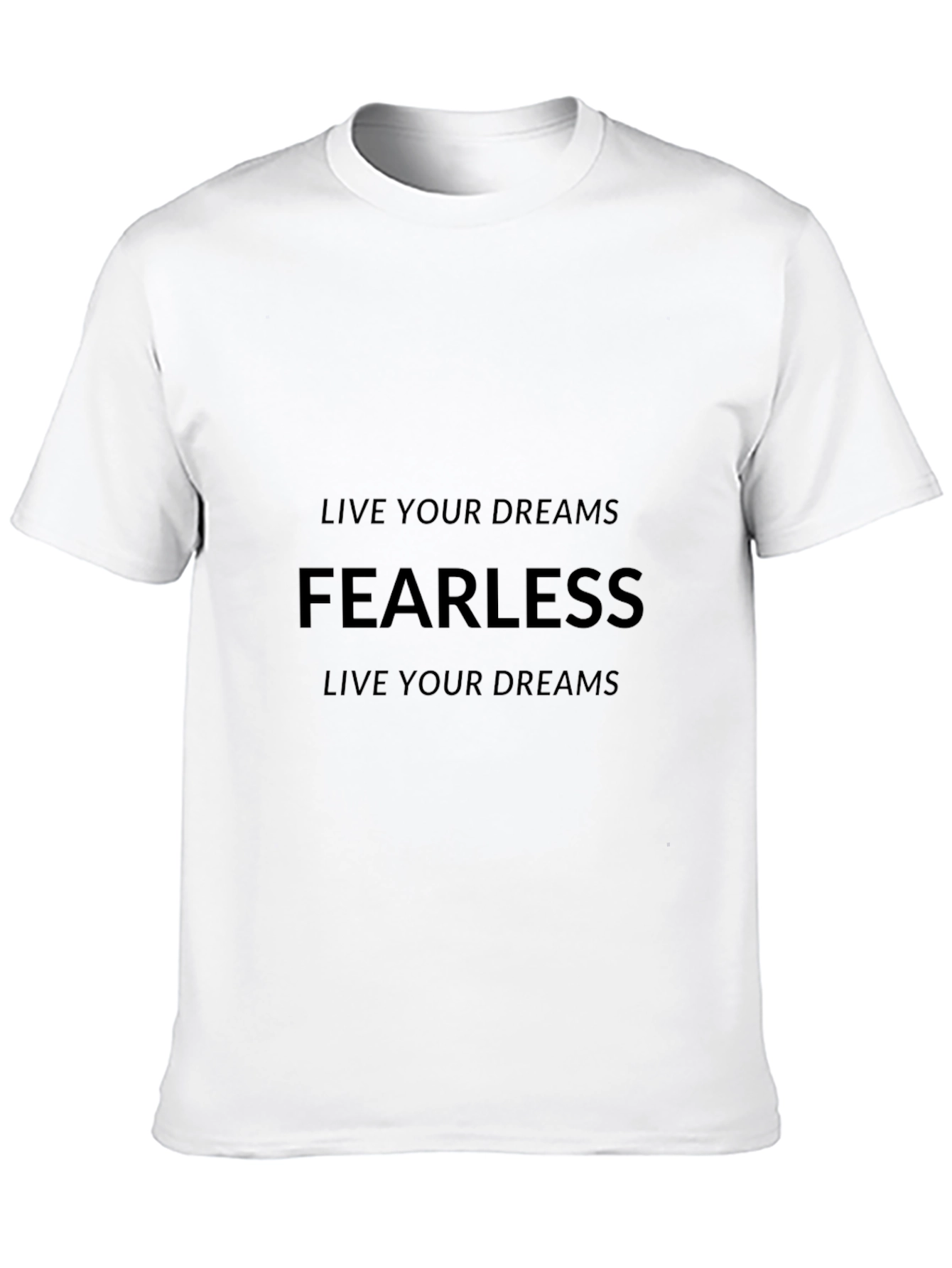 Fearless Dreams Black T-Shirt