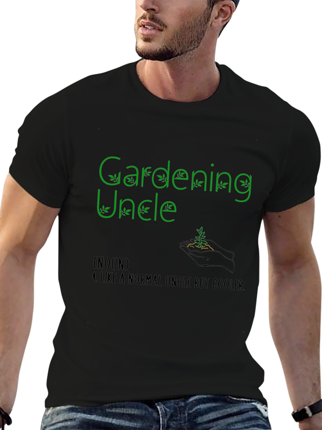 Gardening Uncle Graphic T-Shirt - Cool Plant Lover Gift