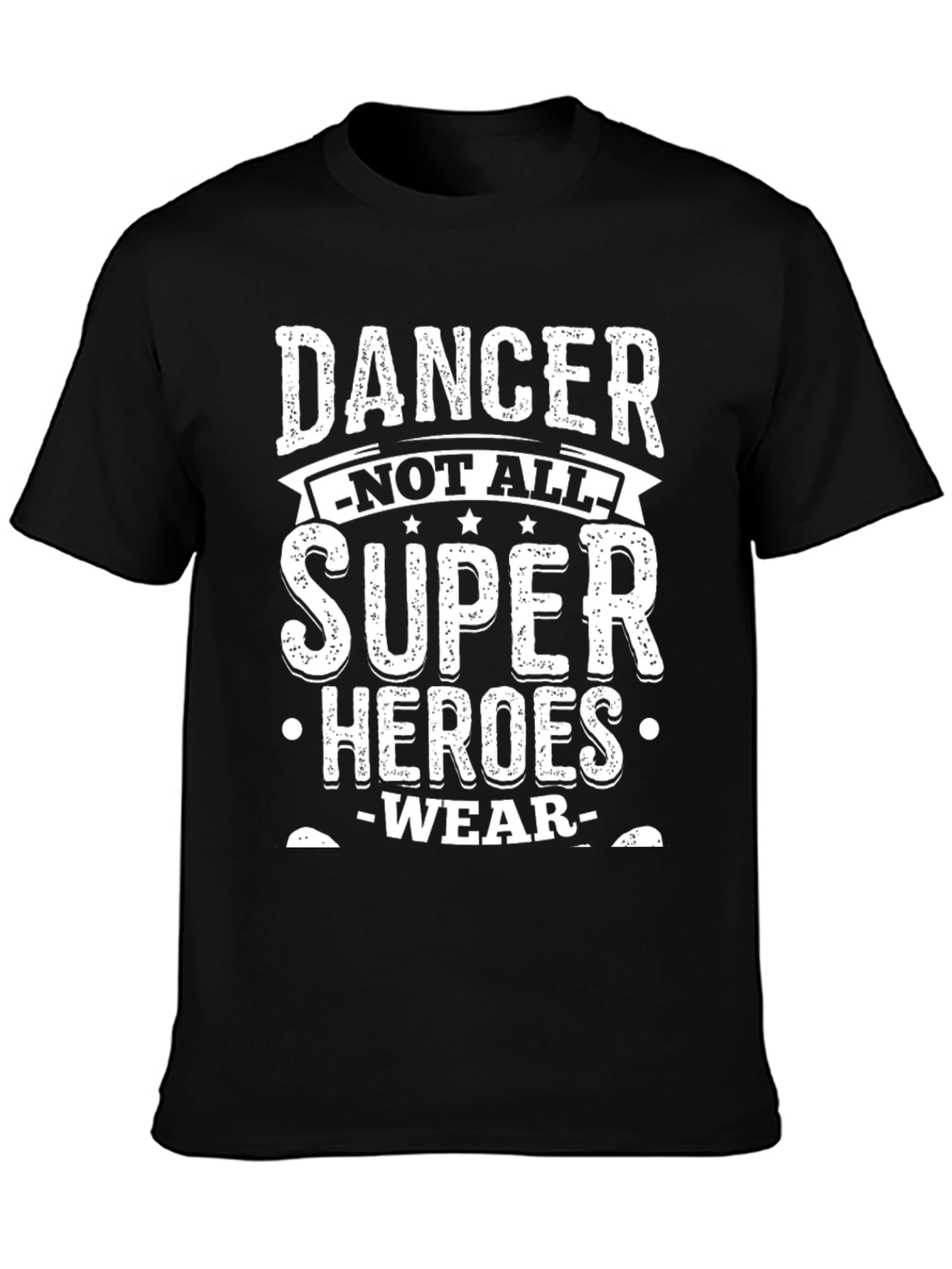 Dancer Super Heroes T-Shirt - Black Cotton Blend Tee