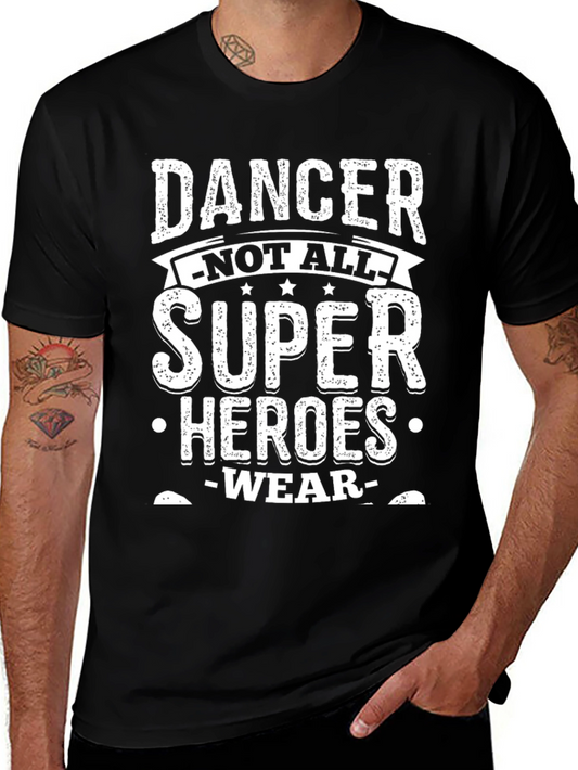 Dancer Super Heroes T-Shirt - Black Cotton Blend Tee