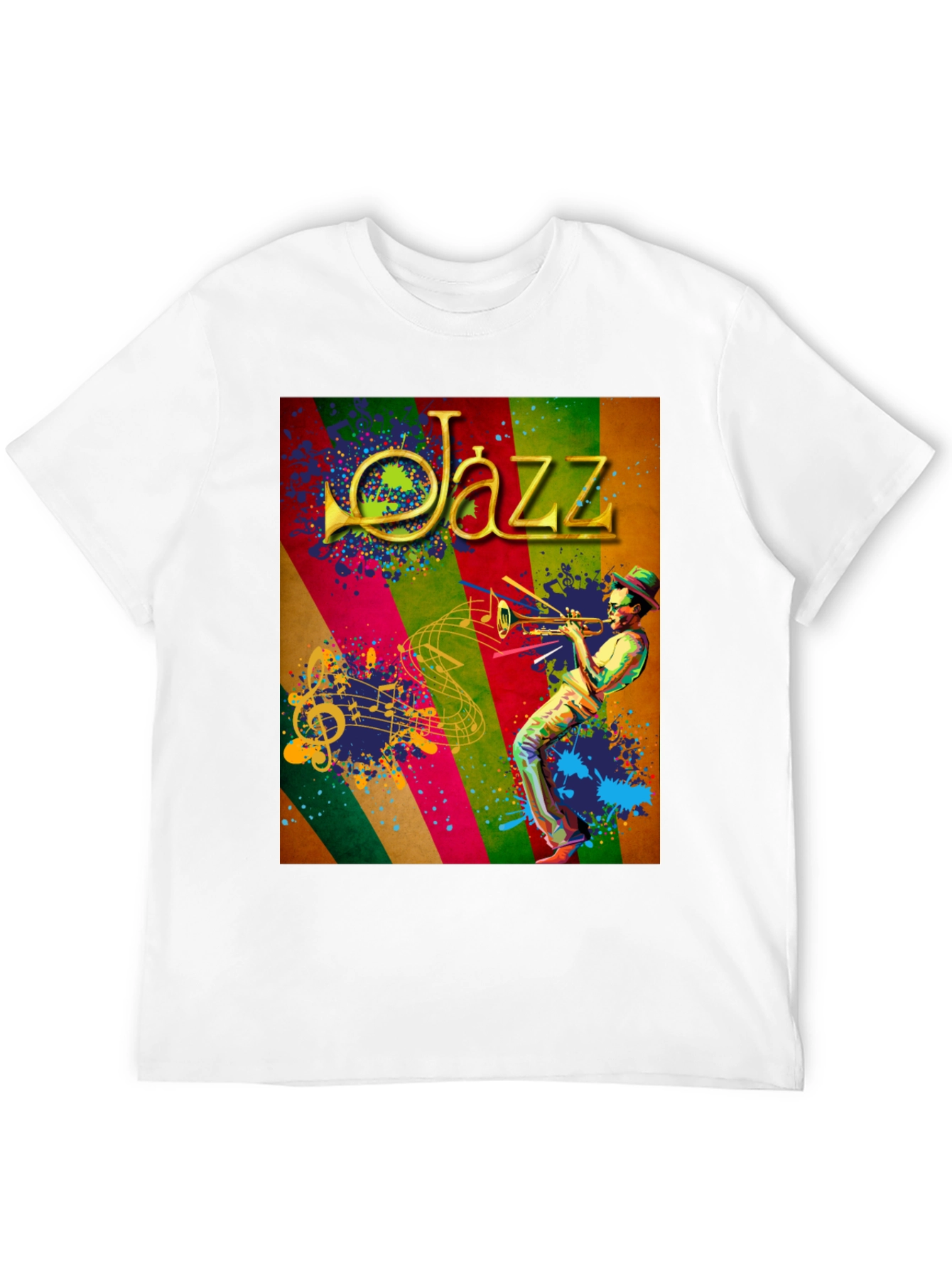 Jazz Musician Graphic Tee - Cool Music T-Shirt