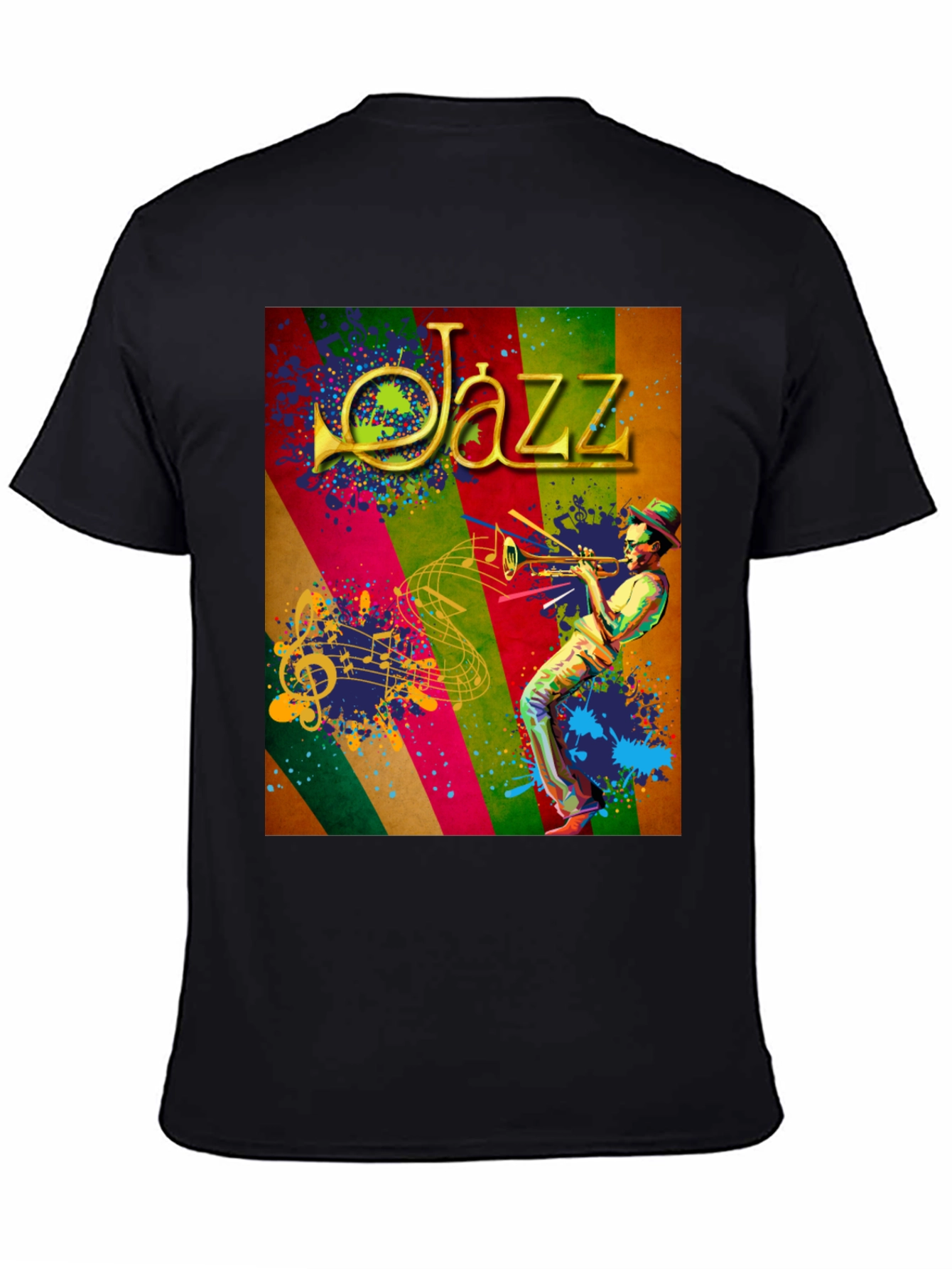 Jazz Musician Graphic Tee - Cool Music T-Shirt