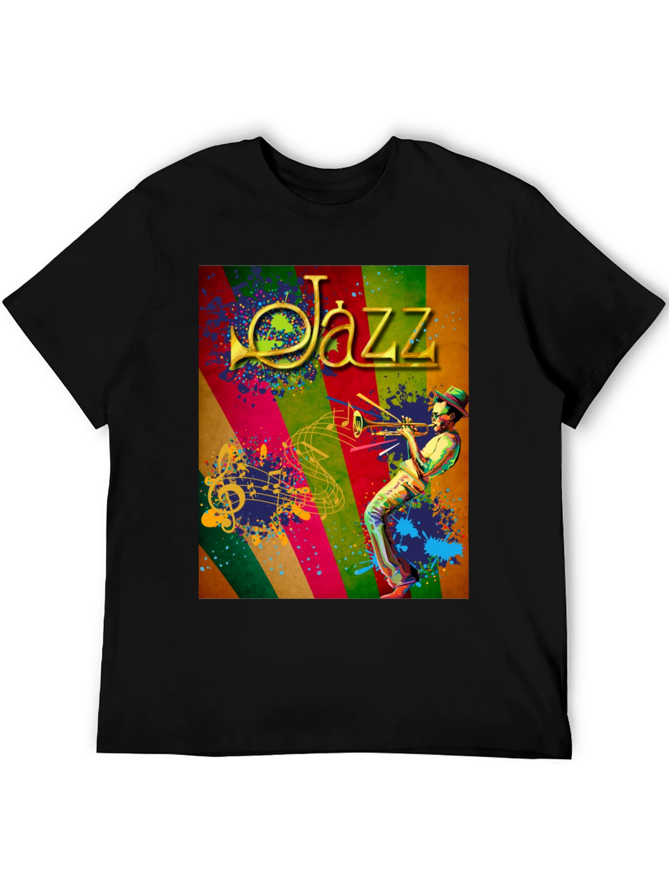 Jazz Musician Graphic Tee - Cool Music T-Shirt