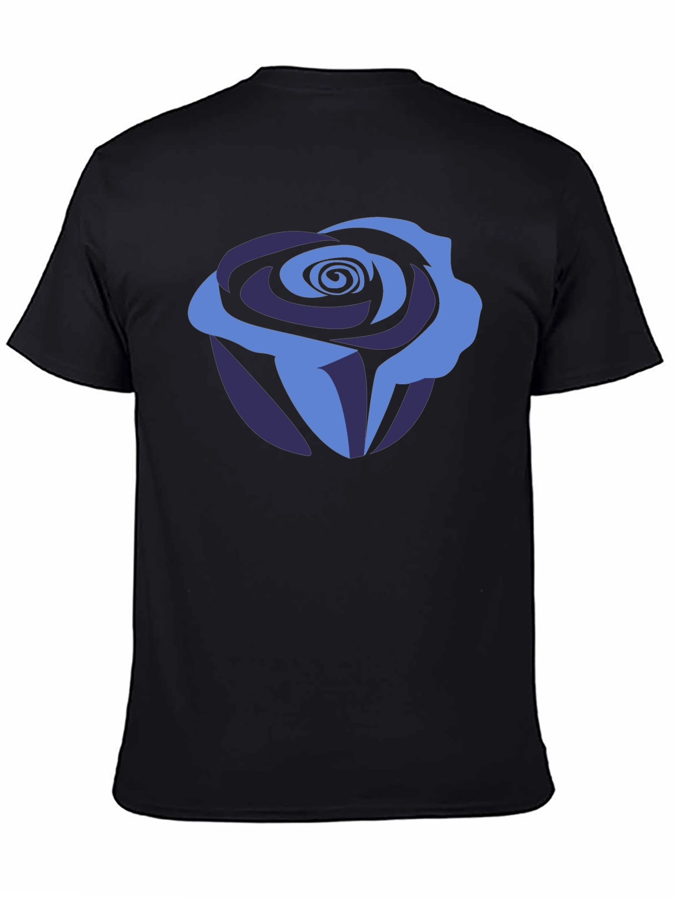 Blue Rose Graphic Tee - Stylish Mens T-Shirt