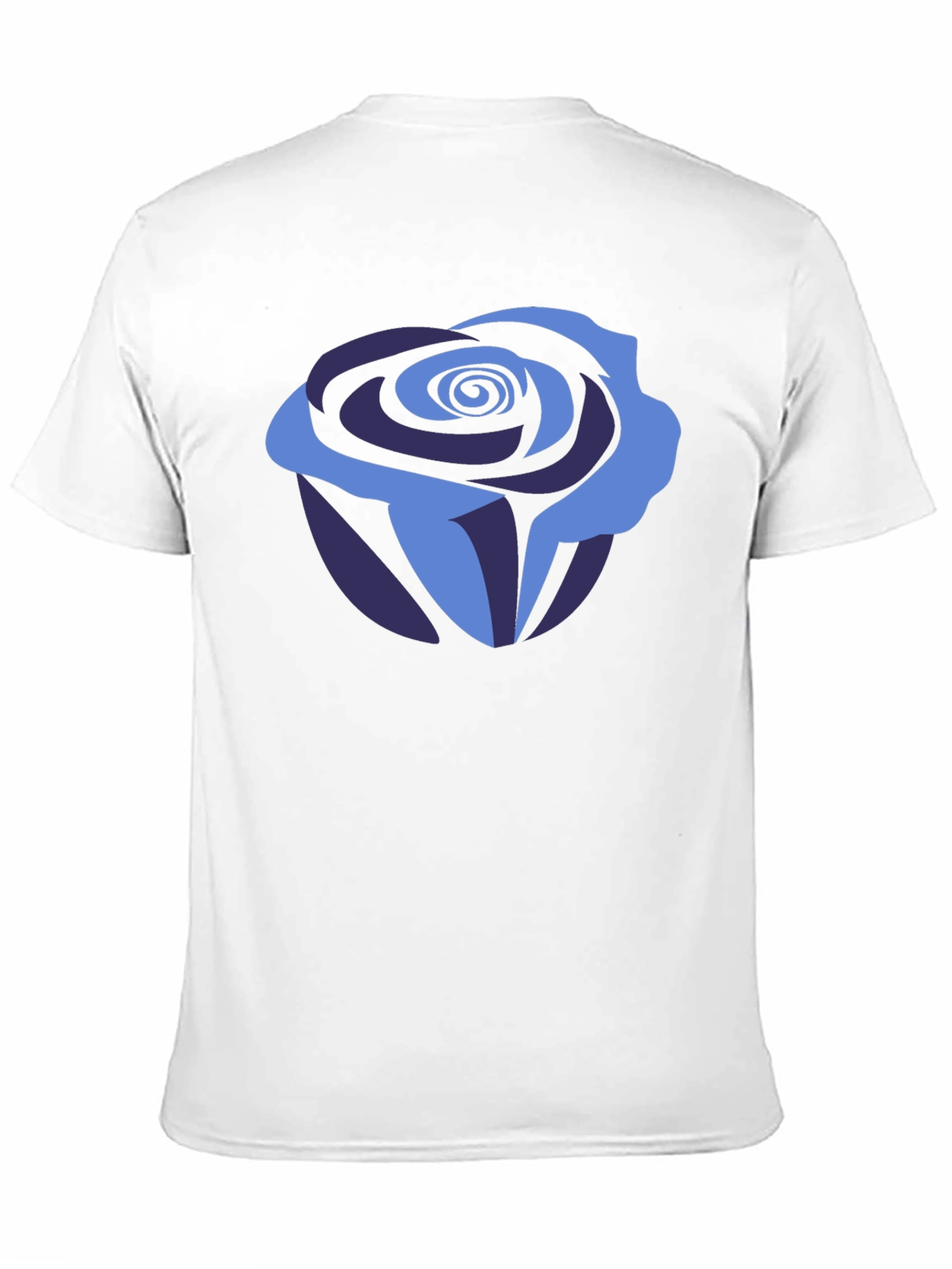 Blue Rose Graphic Tee - Stylish Mens T-Shirt