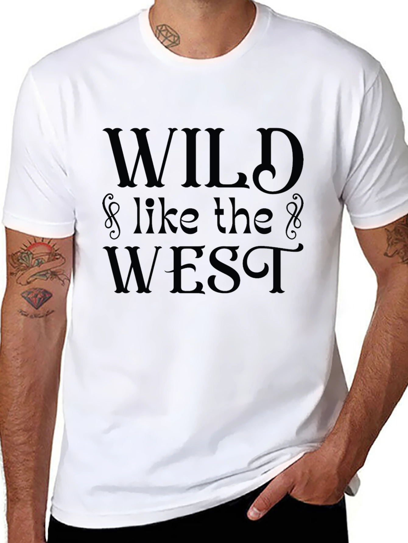 Wild Like the West Graphic Tee - Black