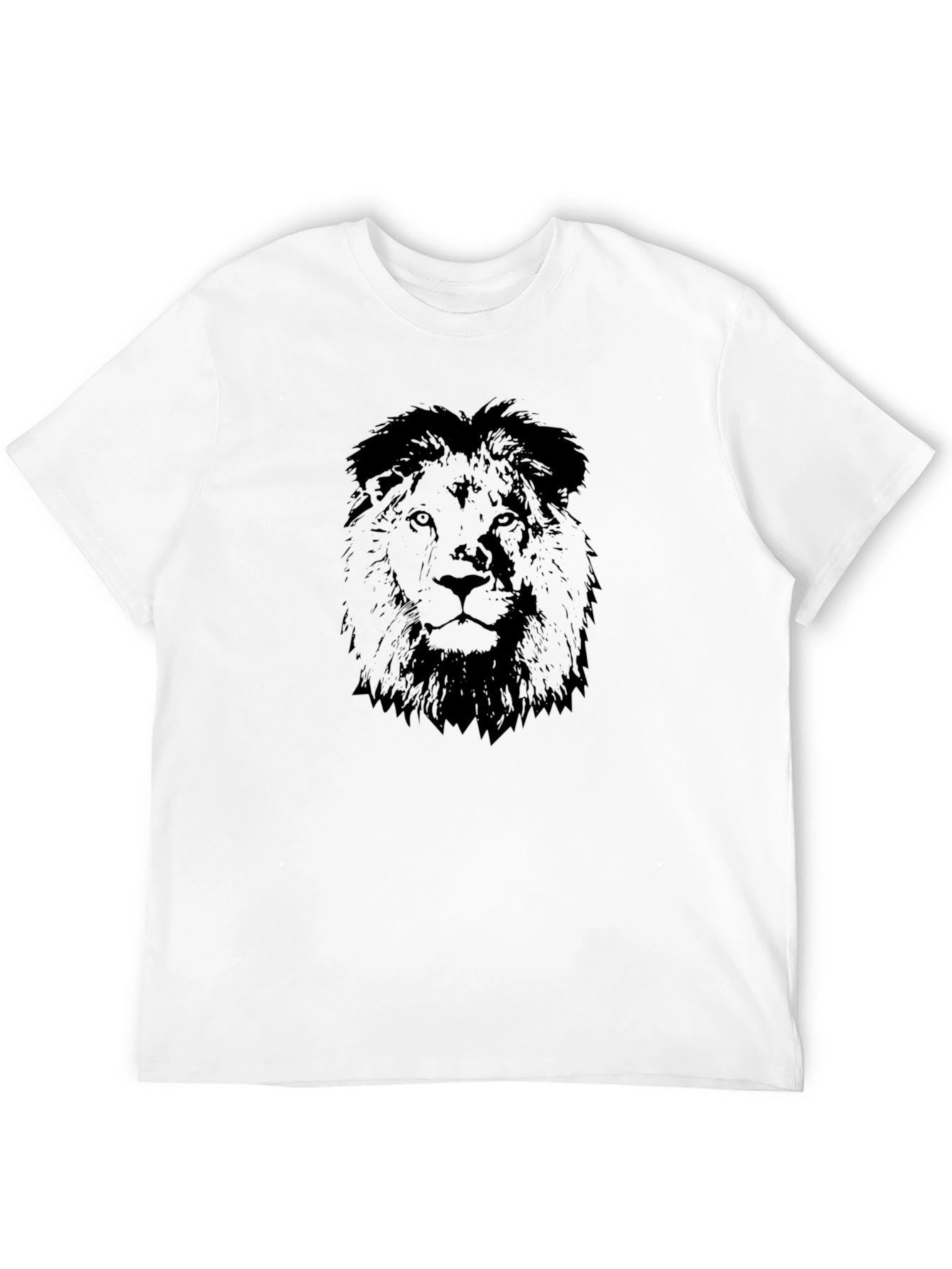 Lion Graphic Black T-Shirt - Bold Style